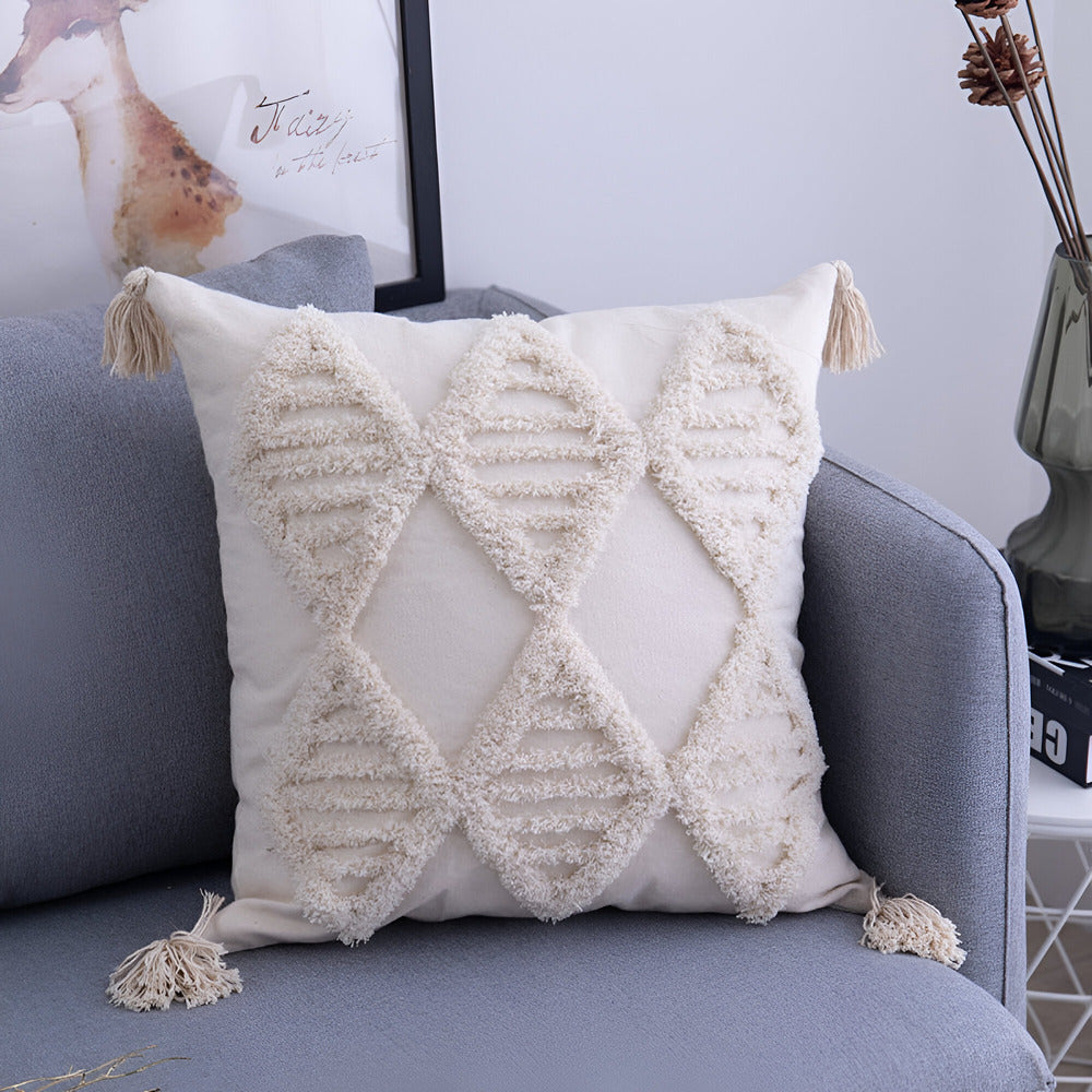 Sericae - Luxus Baumwoll-Kopfkissenbezug im Boho- und Ibiza-Stil für ein trendiges Interieur