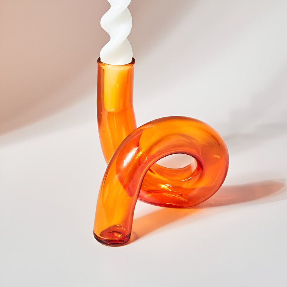 Lyona - Elegante Gläserne Vase mit praktischem Kerzenhalter für eine stilvolle Atmosphäre