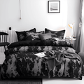 Set di biancheria da letto Velitra Luxe in 3 pezzi con elegante design marmo per una camera da letto di stile