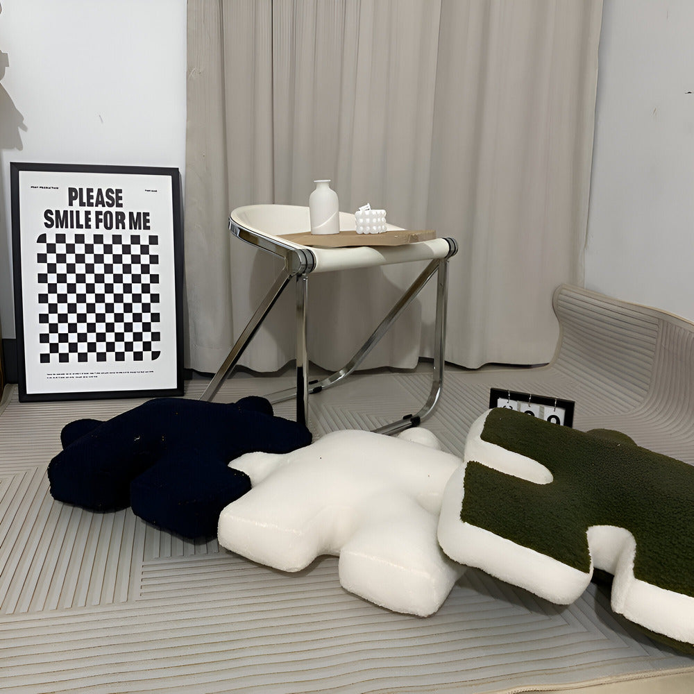 Enea - Fröhliches Buntes 3D-Puzzle-Kissen für verspielte Dekoration