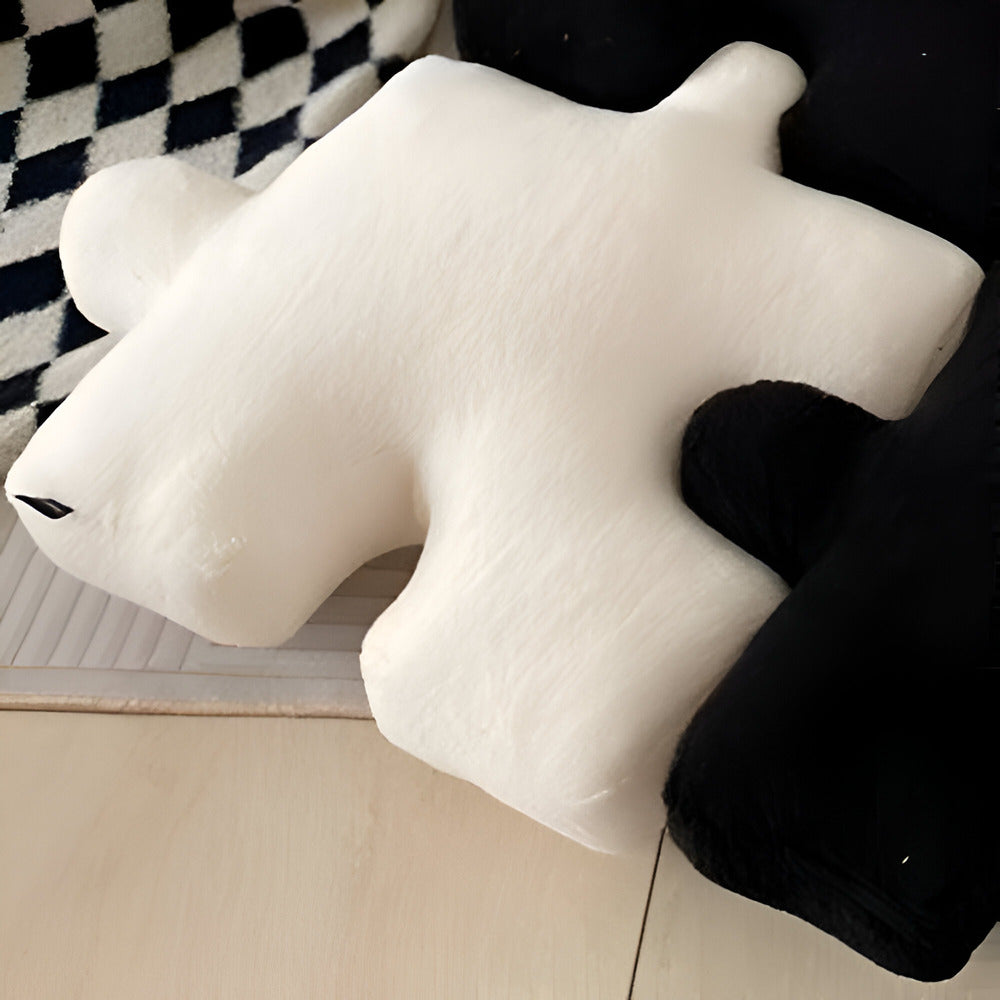 Enea - Fröhliches Buntes 3D-Puzzle-Kissen für verspielte Dekoration