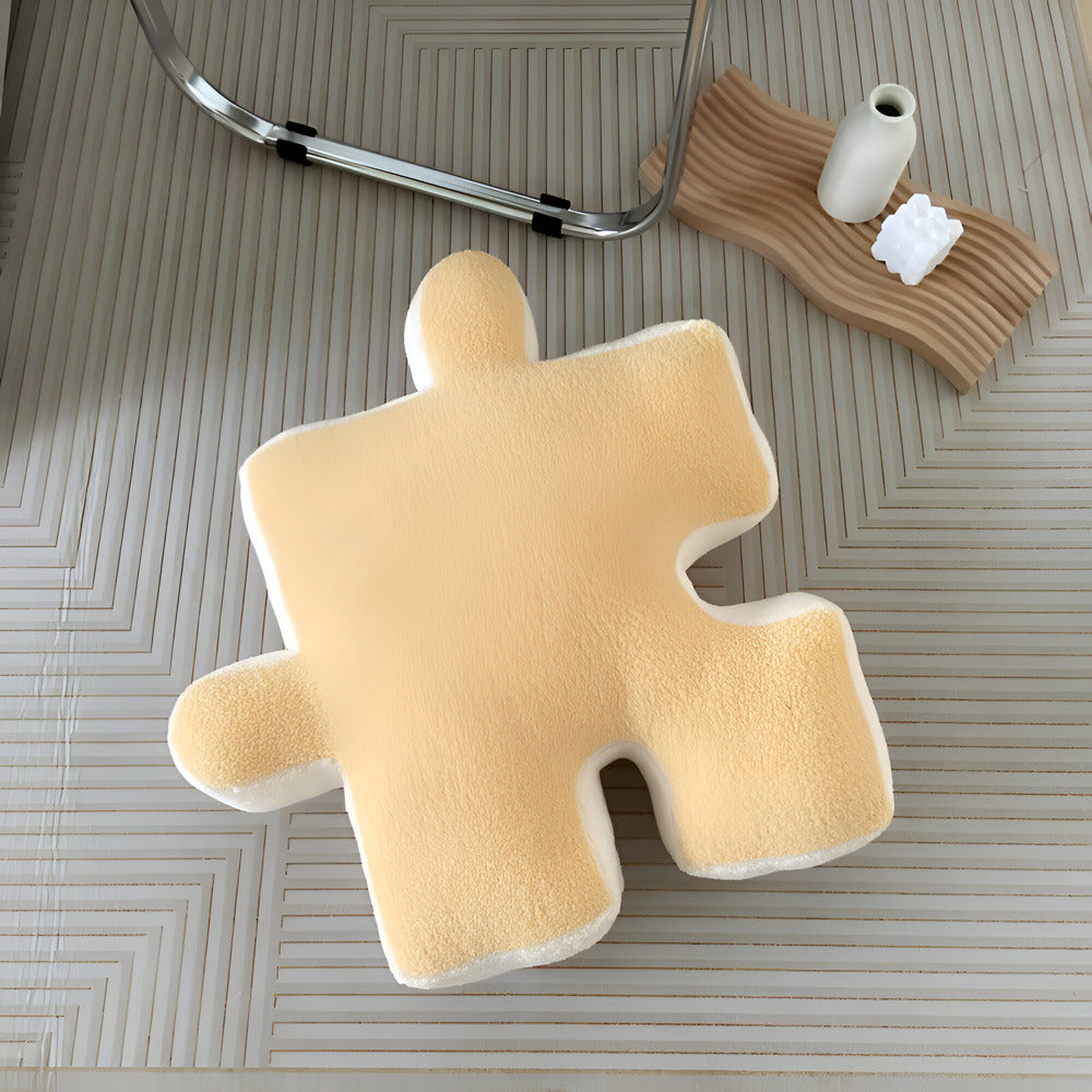 Enea - Fröhliches Buntes 3D-Puzzle-Kissen für verspielte Dekoration