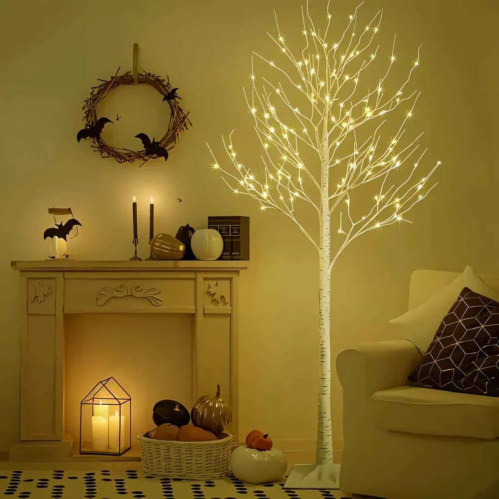 GlowBirch - Festliches LED-Birkenbaum für die magische Weihnachtsstimmung