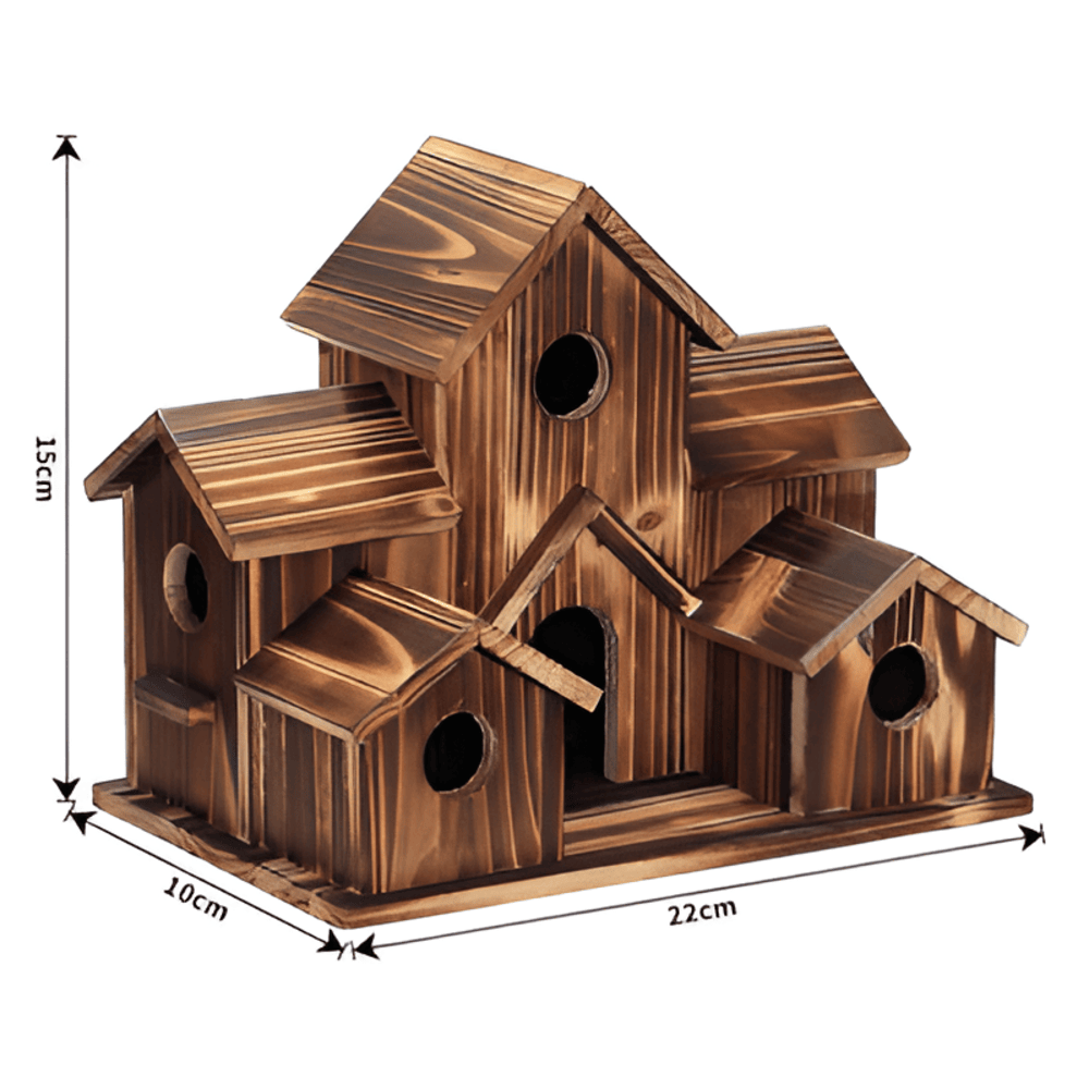 Sylion - Charmantes hölzernes Vogelhaus für draußen und den Garten