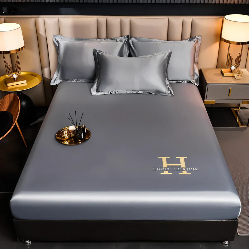 Elarinthe - Luxus atmungsaktisches Satin-Bettbezug mit eleganter Glanz-Finish