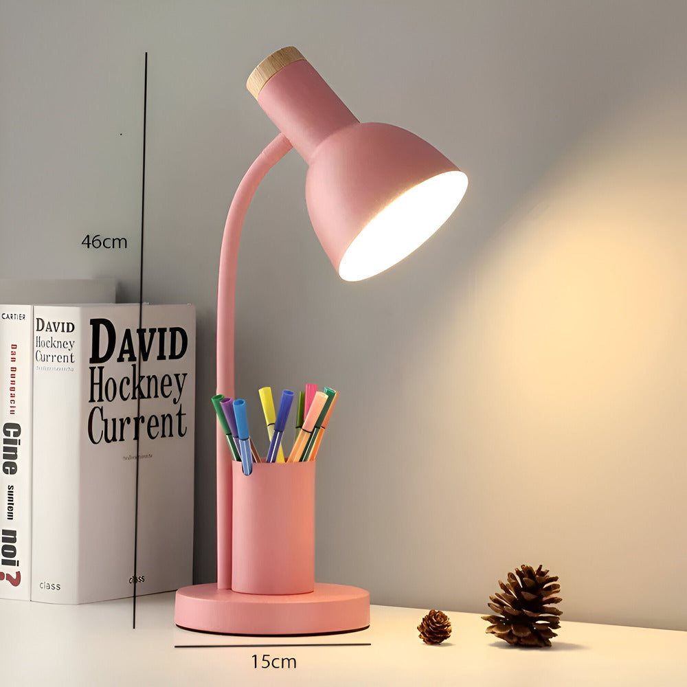 Cressida - Moderne LED-Tischlampe mit praktischem Stiftehalter für stilvolle und funktionale Beleuchtung