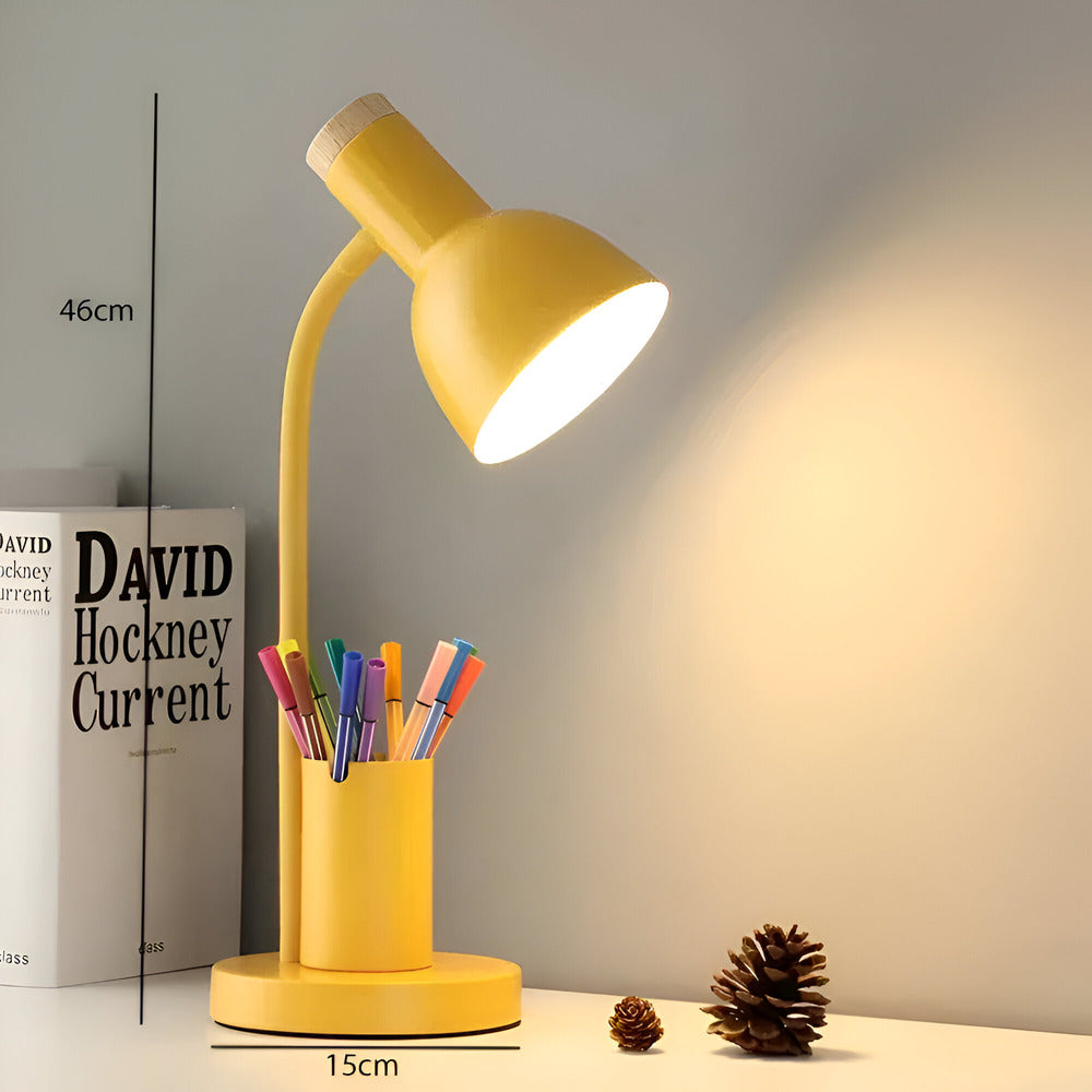 Cressida - Moderne LED-Tischlampe mit praktischem Stiftehalter für stilvolle und funktionale Beleuchtung