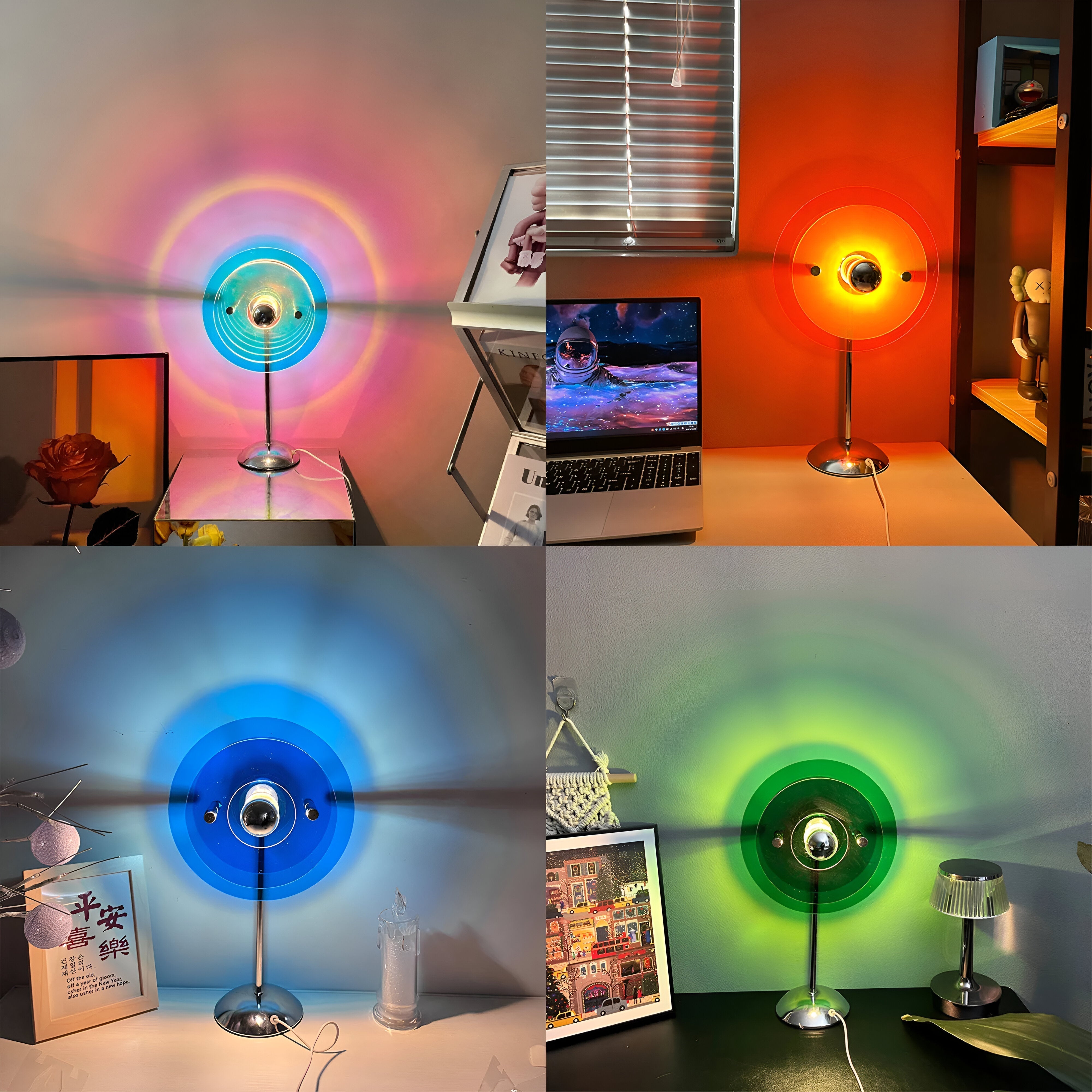 Sylinaea - Vintage Stilvolle LED Tischlampe mit Retro-Design
