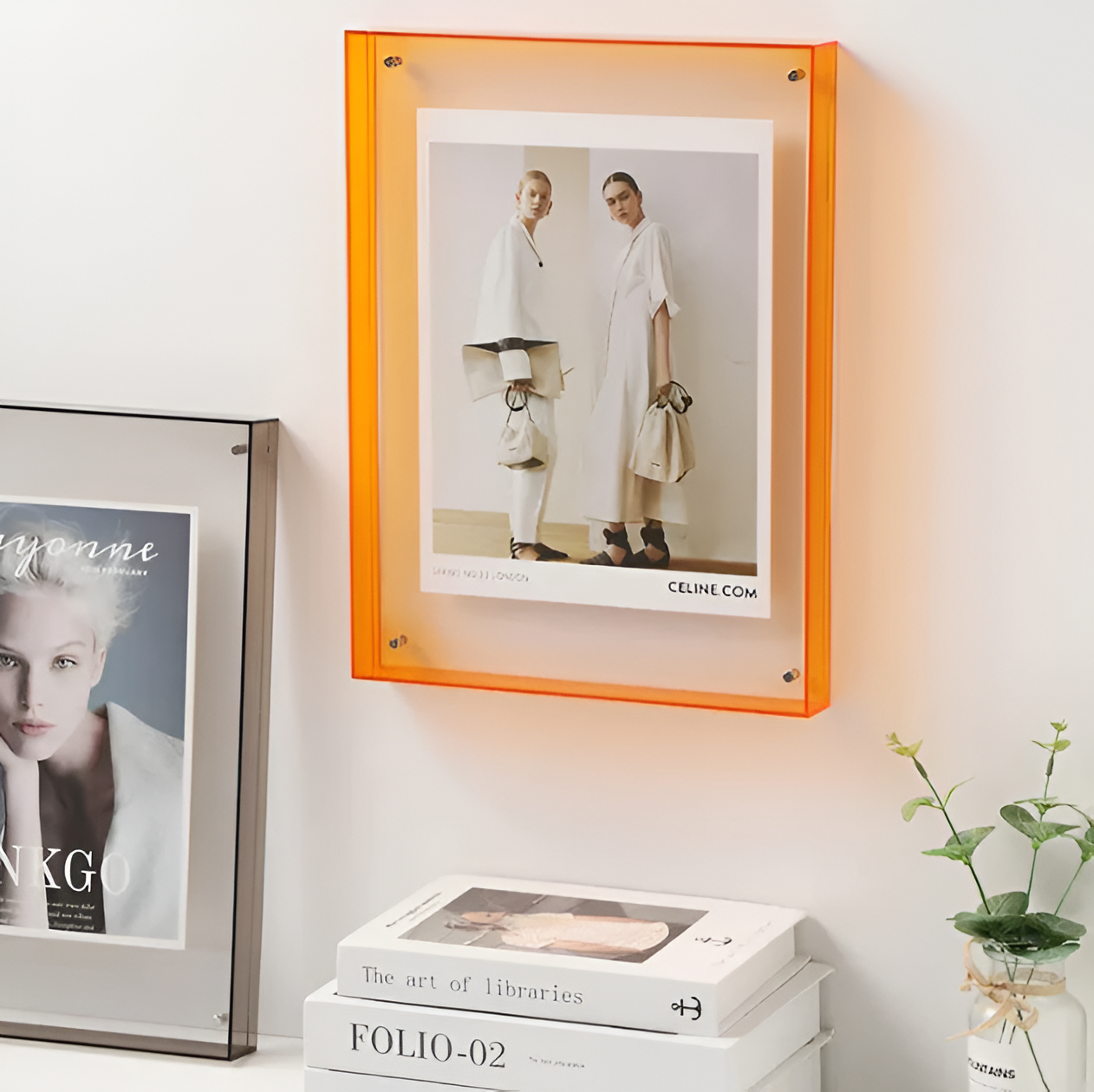 Seravina - Elegante Moderne Minimalistische Acryl-Fotoklammer für Ein Schlichtes Design