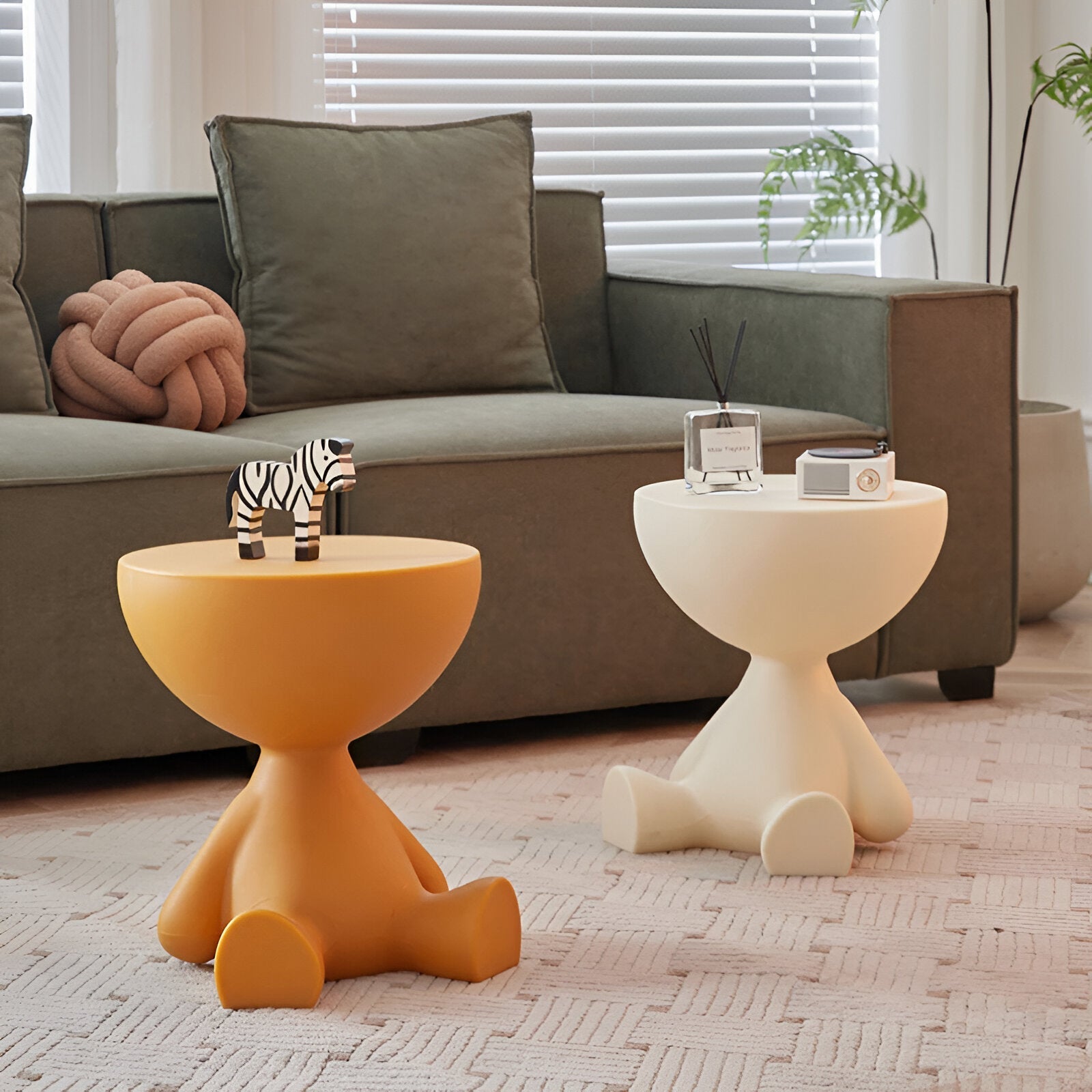 Ylix - Eleganter runder Couchtisch für stilvollen Wohnbereich