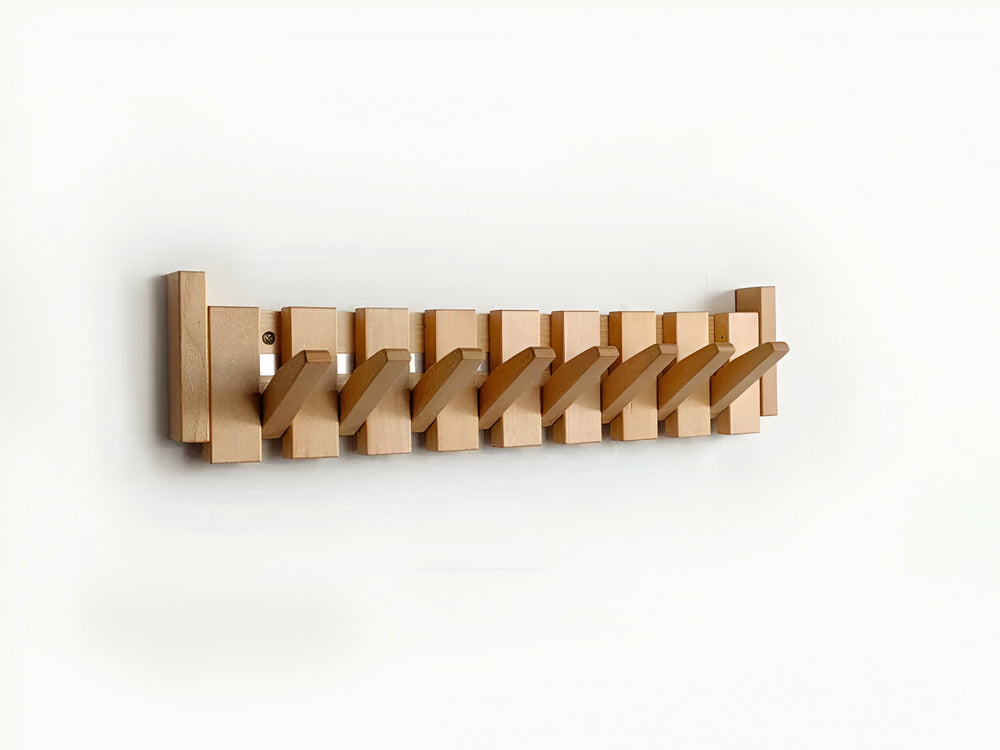 Myrralisa - Stilvolle Holz-Kleiderhaken im Klaviertasten-Design für einen eleganten Eingangsbereich