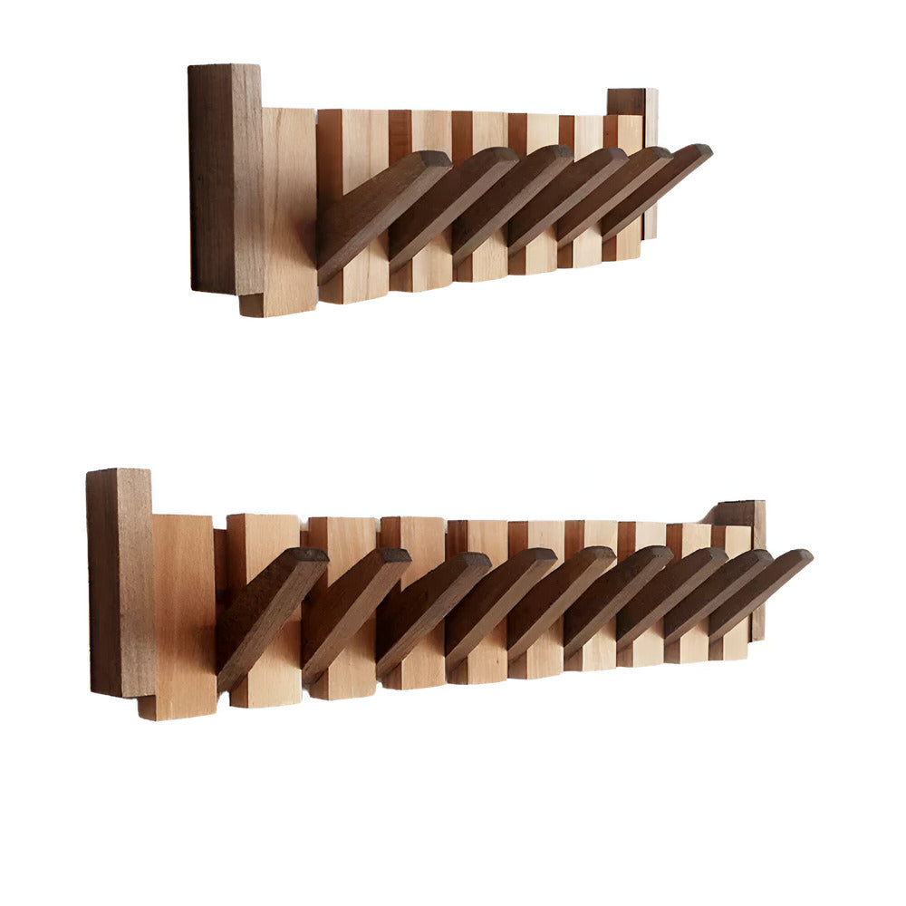 Myrralisa - Stilvolle Holz-Kleiderhaken im Klaviertasten-Design für einen eleganten Eingangsbereich