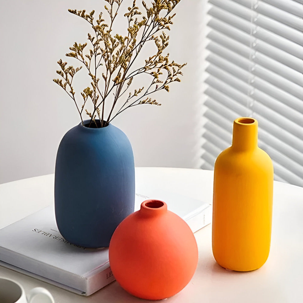Astraelle - Elegante skandinavische Keramikvase im minimalistischen Stil