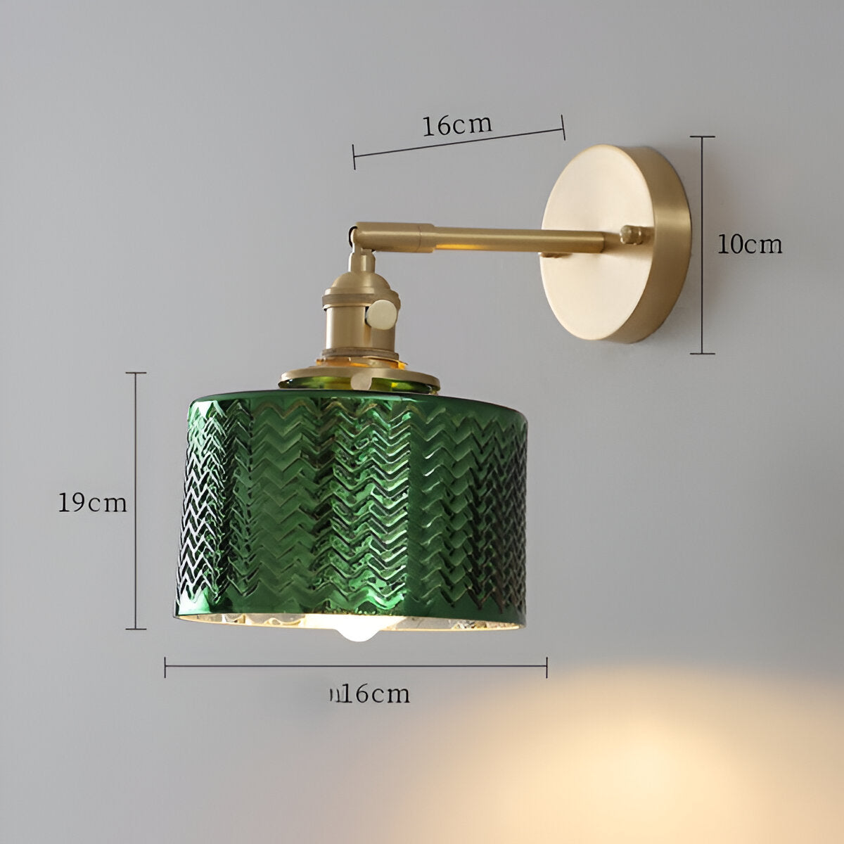 Olyviae – Anpassbare LED-Wandleuchte mit geripptem Glas für skandinavischen Design-Effekt