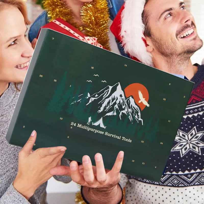GearTide - Adventskalender Überlebensset Weihnachtsgeschenk für Abenteurer