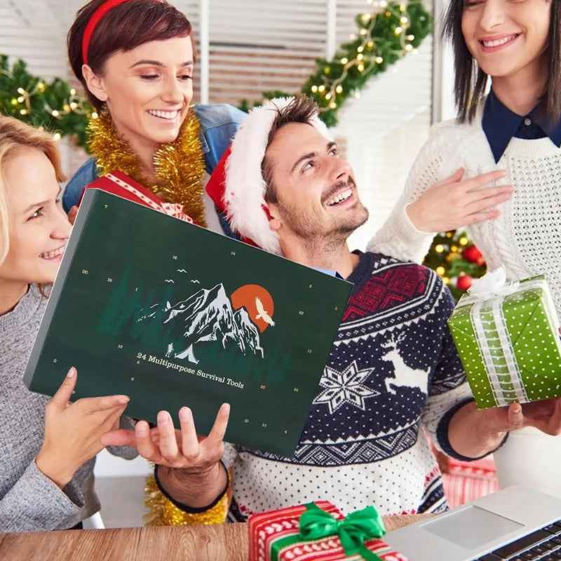 GearTide - Adventskalender Überlebensset Weihnachtsgeschenk für Abenteurer