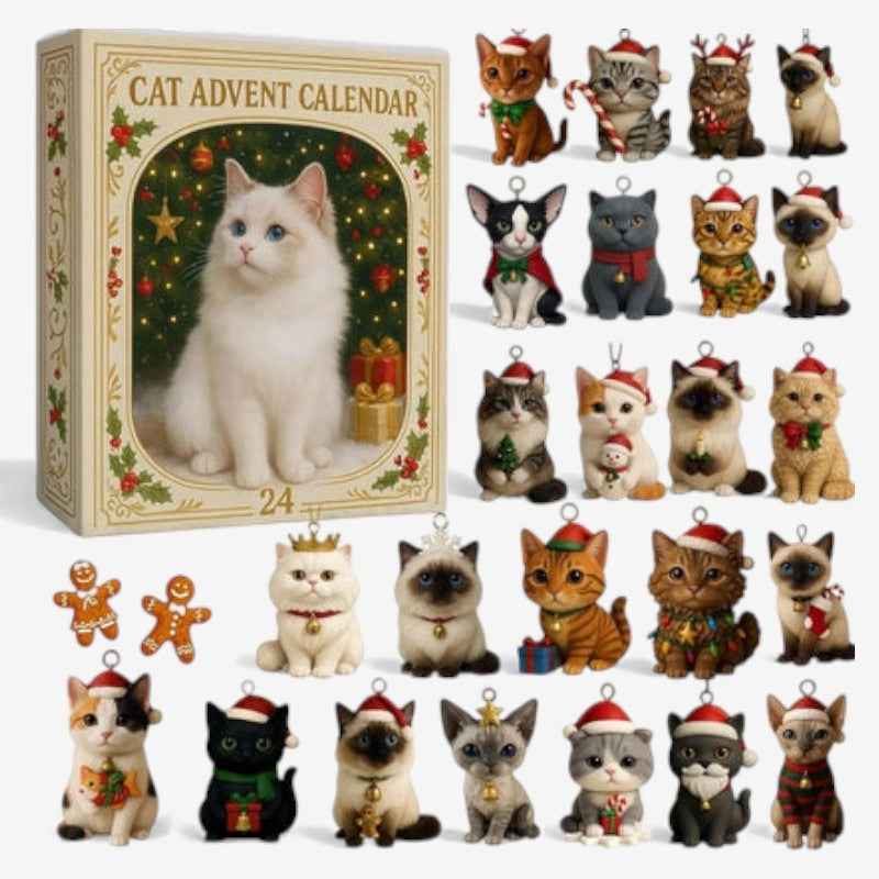 KittyTreat - Lustige Katzenliebhaber Countdown-Kalender mit spannendem Spielzeug