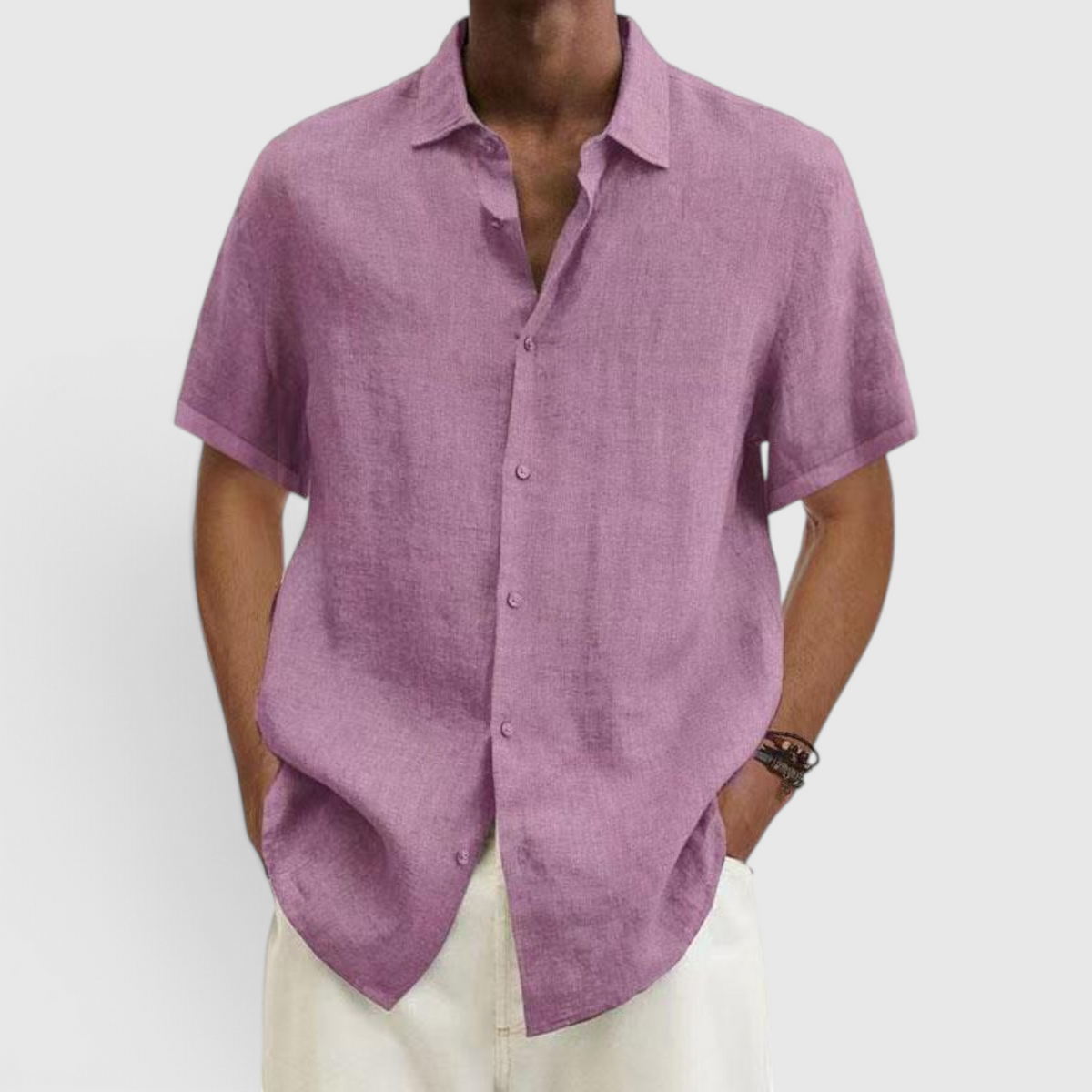 Herren Kurzarmhemd Casual - Alltags-Knopfhemd