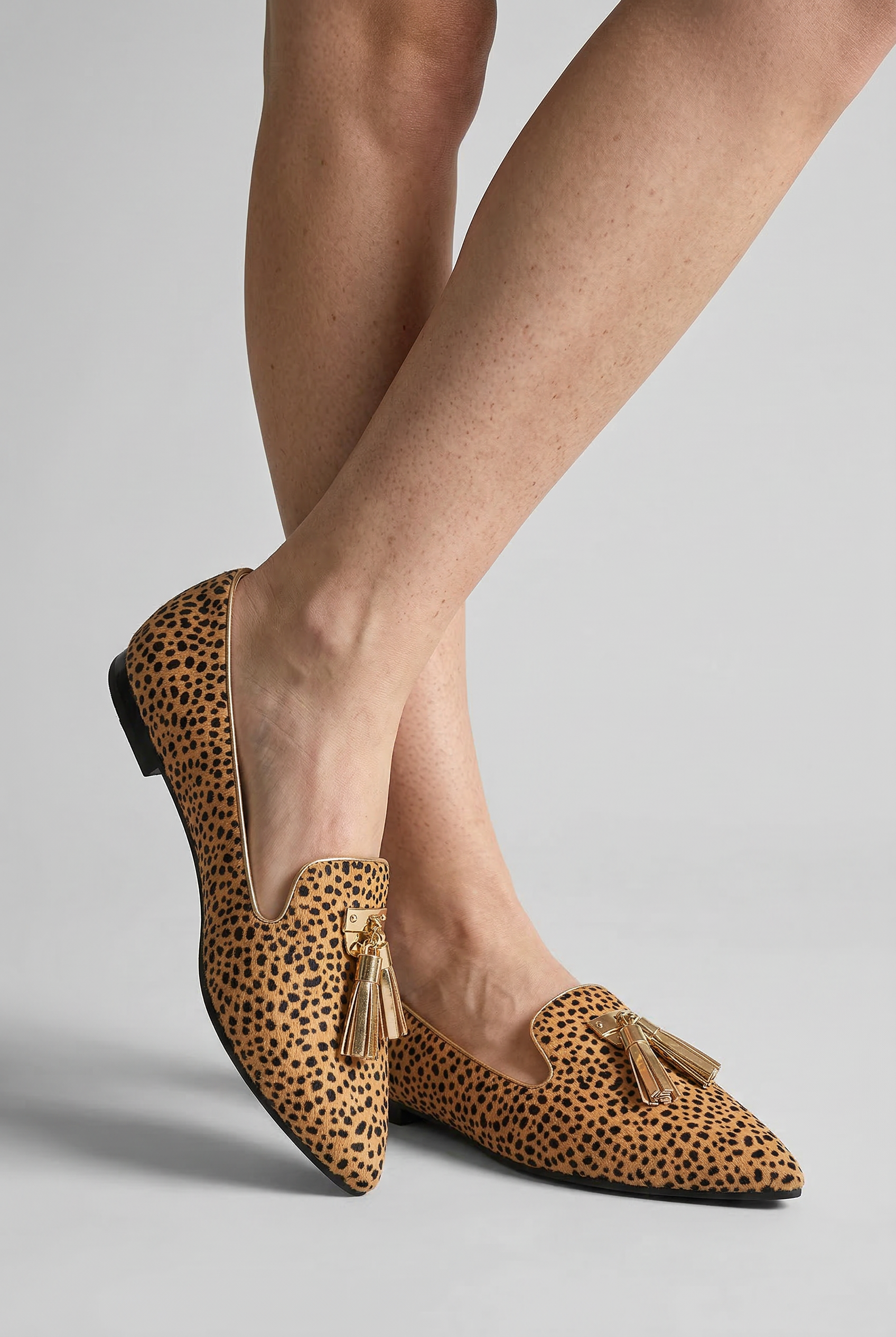 Stilvolle Loafer mit Leopardendruck für Damen