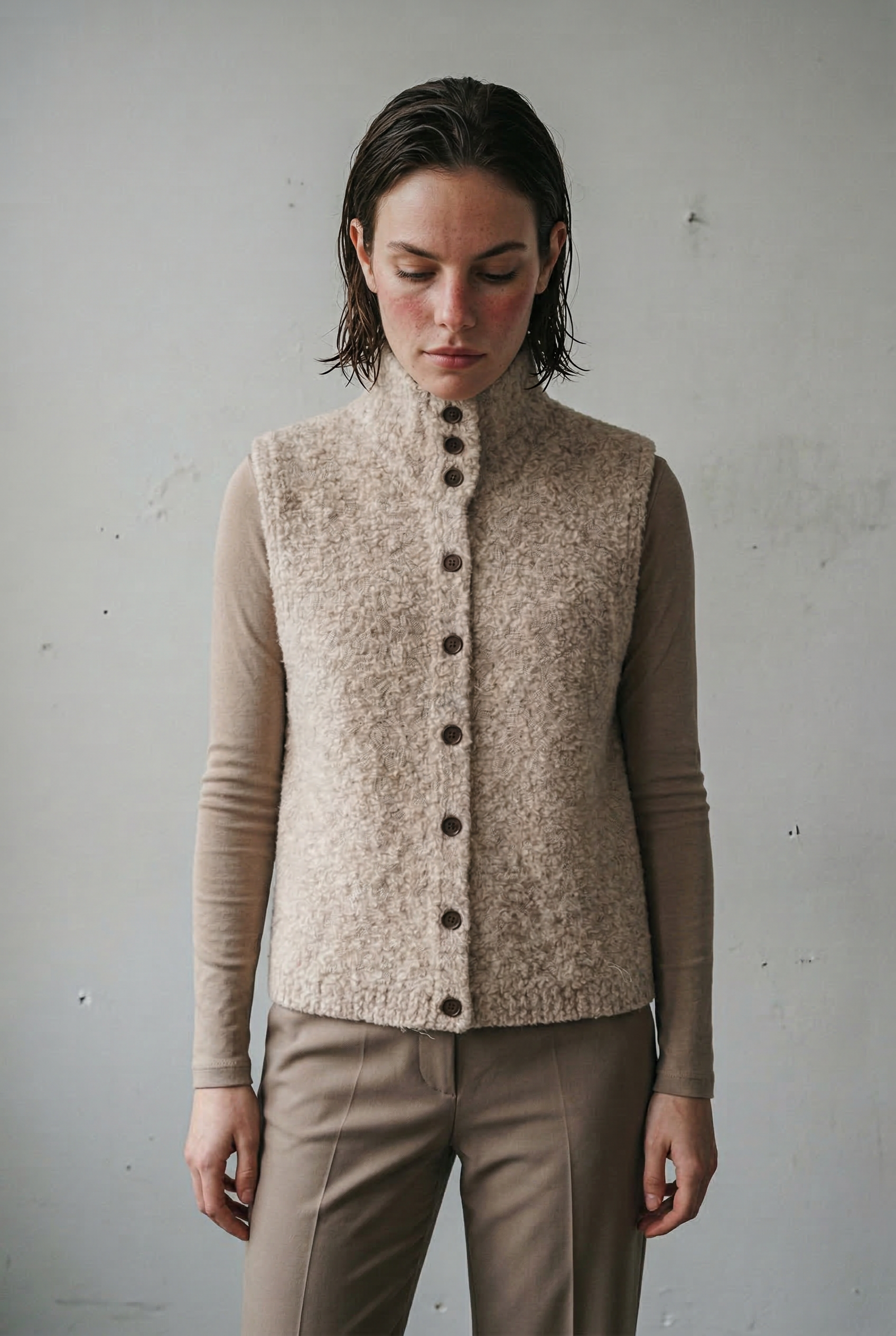 Schicke und elegante ärmellose Strickjacke Damen