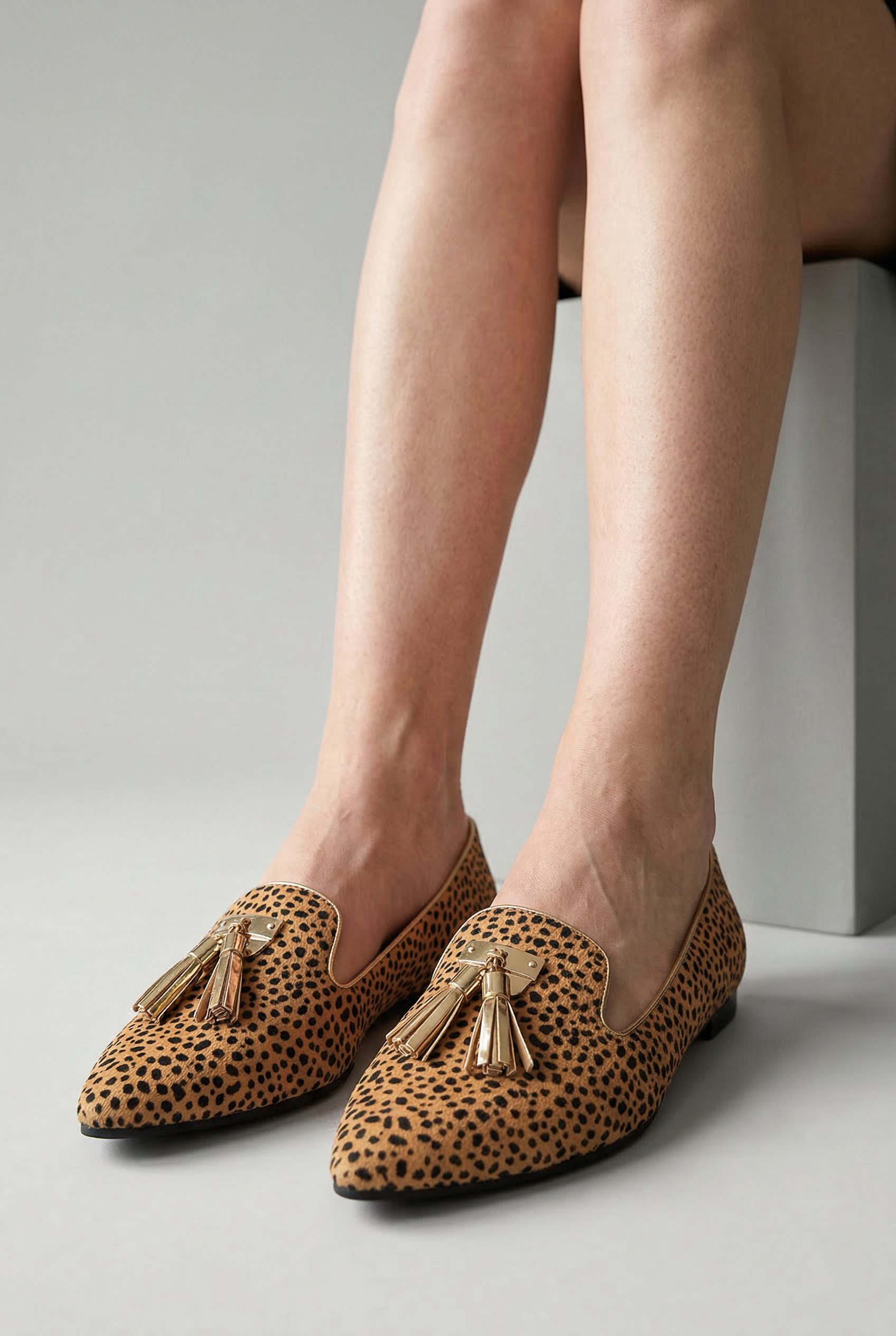 Stilvolle Loafer mit Leopardendruck für Damen