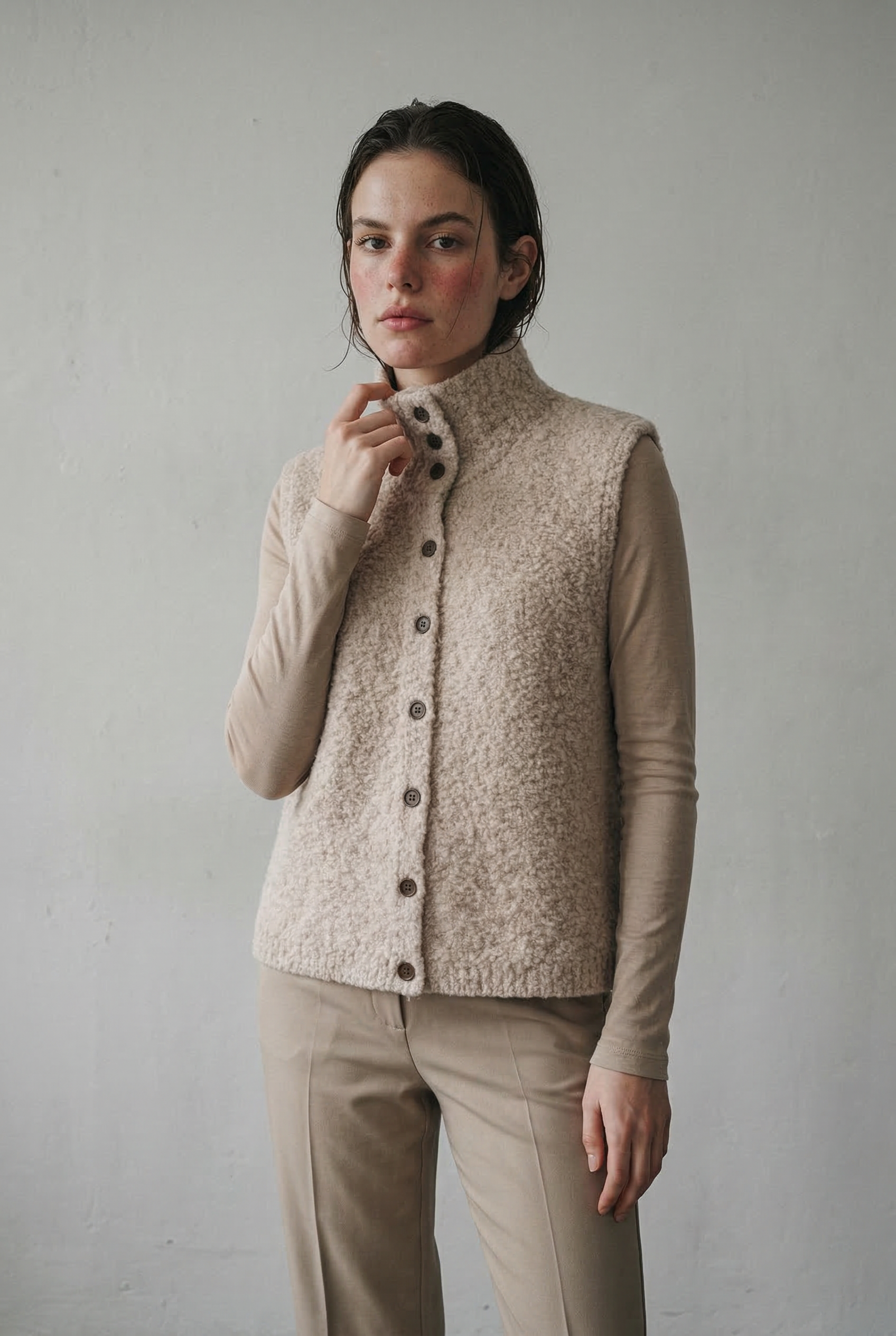 Klassische ärmellose Strickjacke — Müheloser Stil für jeden Anlass