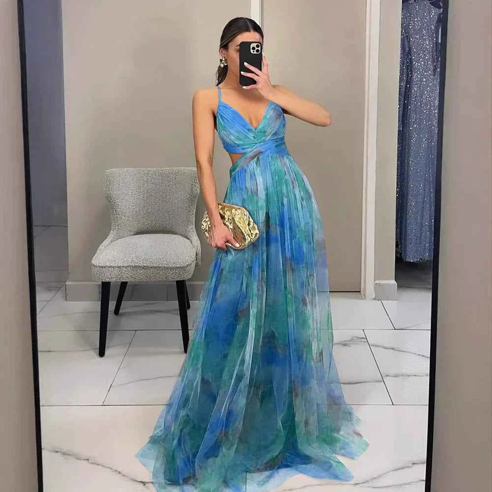 Ava: Elegantes Maxikleid für mühelosen Glamour
