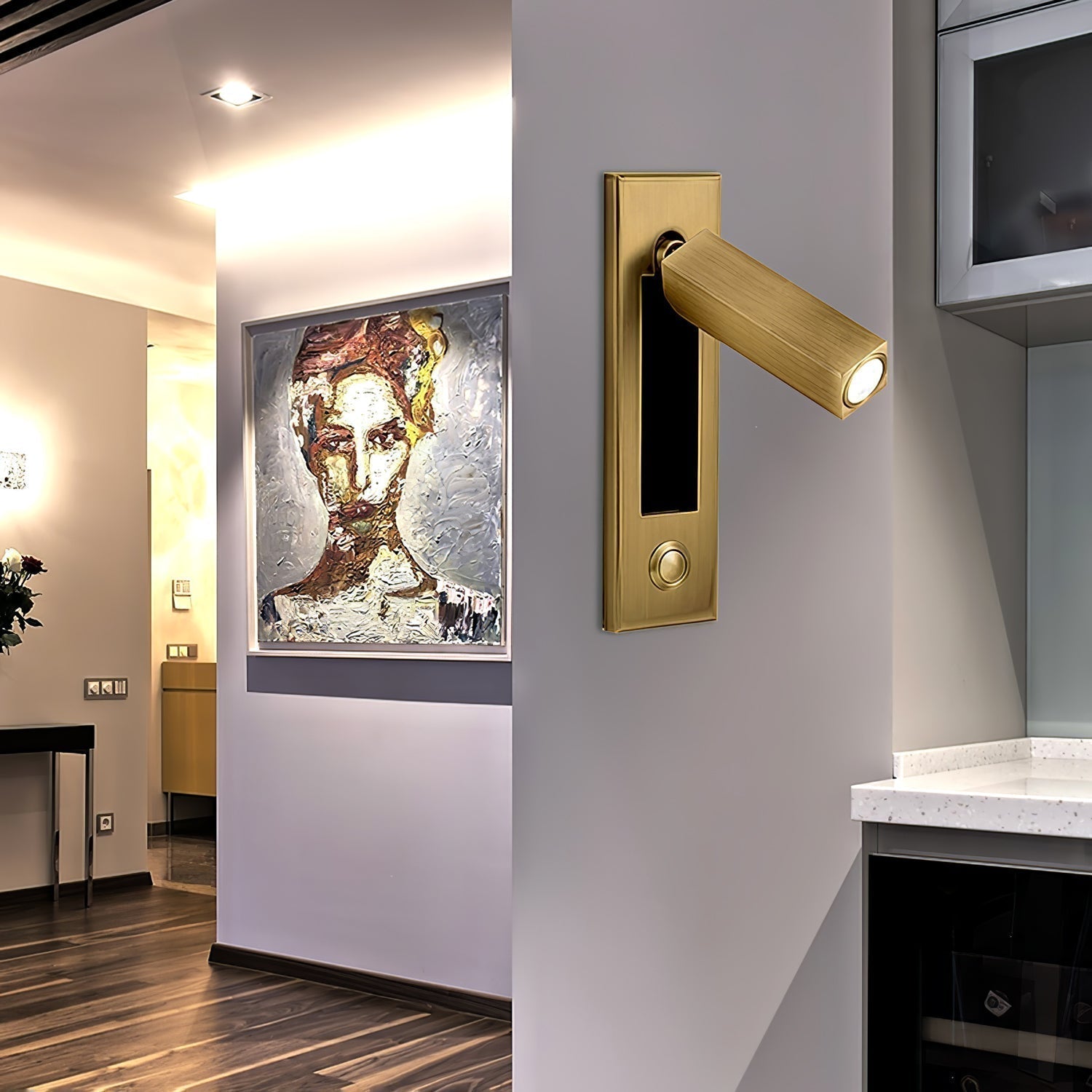 Opalia - Elegant moderne eingebaute LED-Wandleuchte für einen eleganten Innenstil