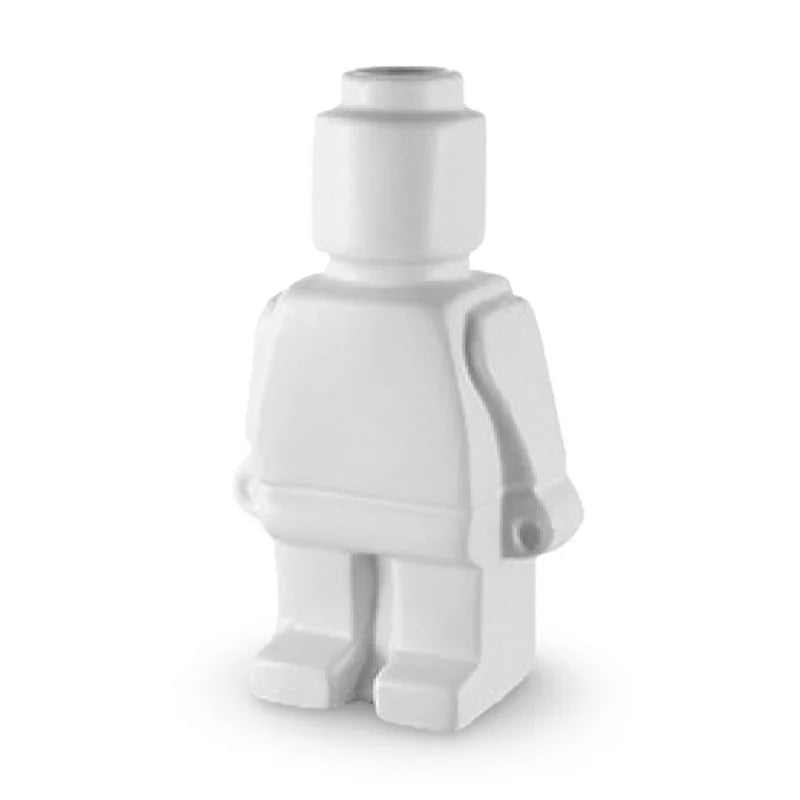 Larissa - moderne keramische Pflanzenpotte mit einzigartigem Roboterdesign