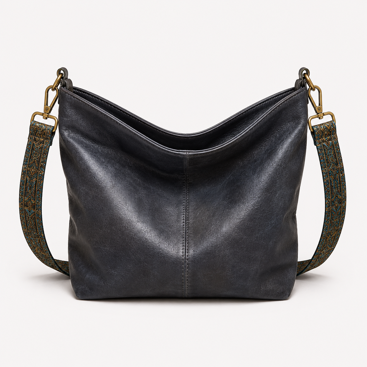 KRISTI - Damen Vintage Skuldertaske mit Lynlås