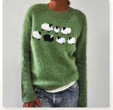 Gemütlicher und trendiger Retro-Pullover Damen
