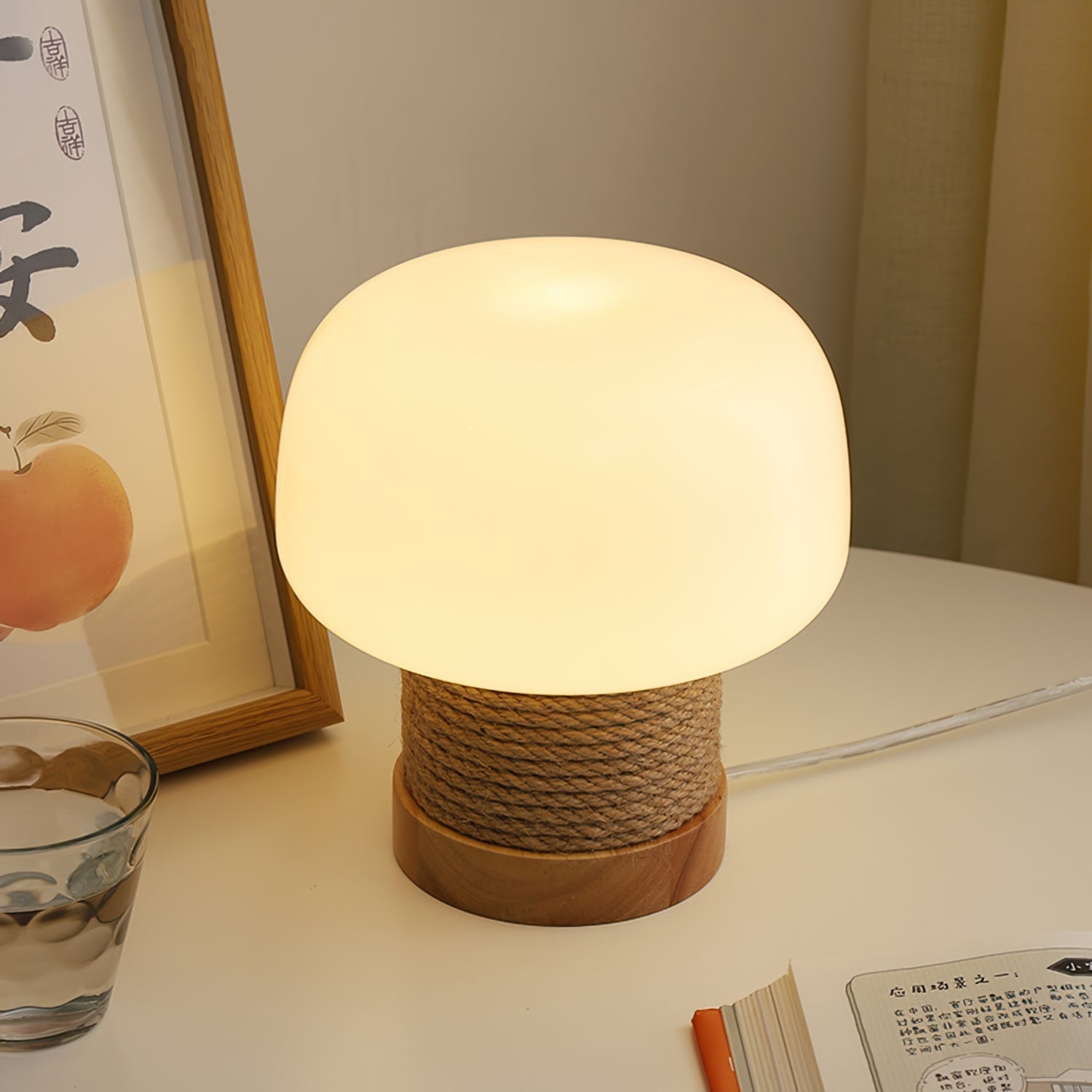 Valoria - Stilvolle moderne minimalistische LED-Tischlampe mit eleganter Holzbasis