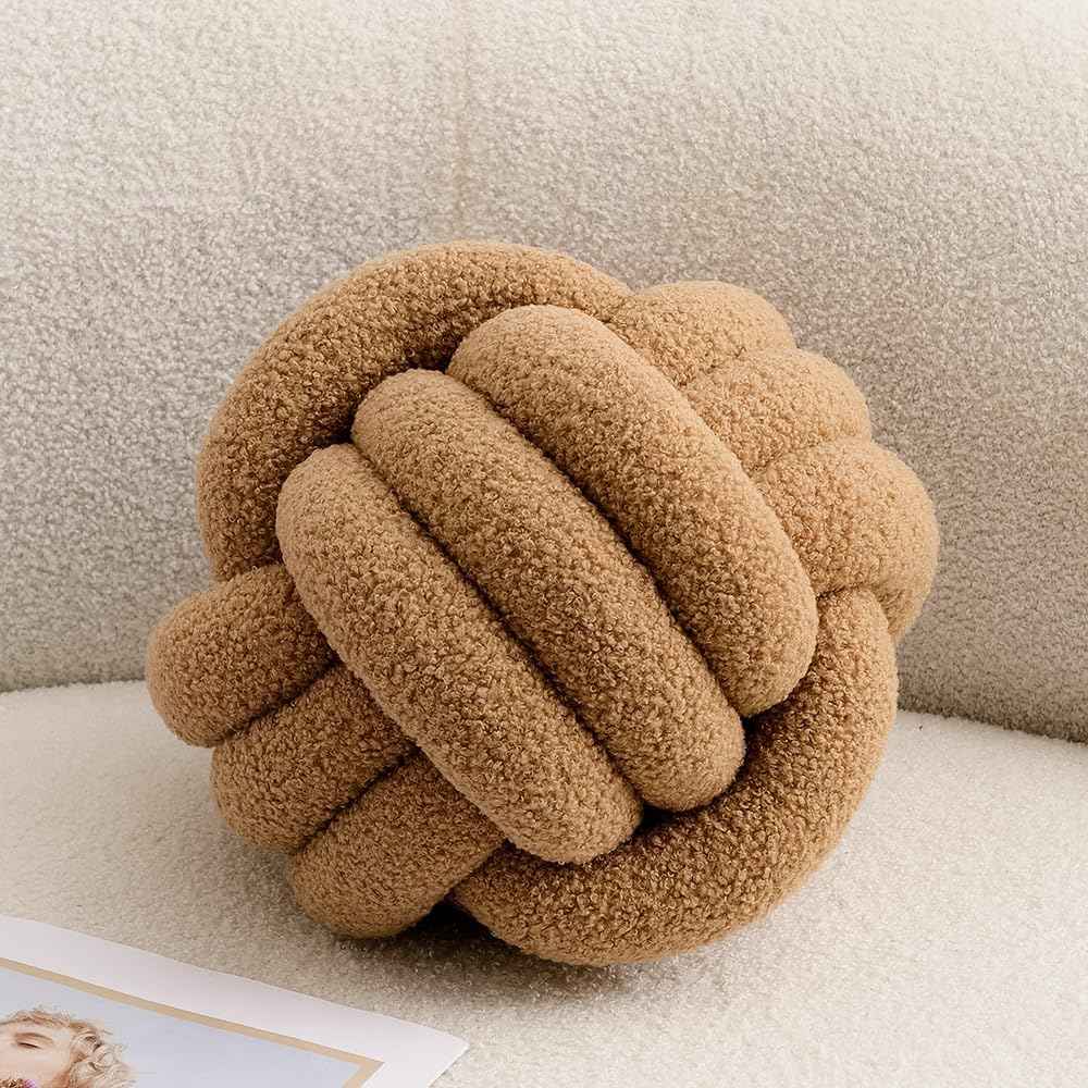 Knotta - Stilvolles dekoratives Ballkissen mit kunstvollem Knoten-Design