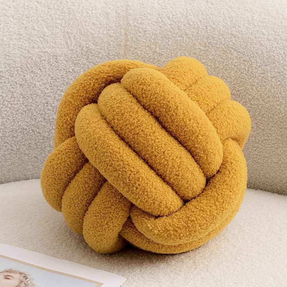 Knotta - Stilvolles dekoratives Ballkissen mit kunstvollem Knoten-Design