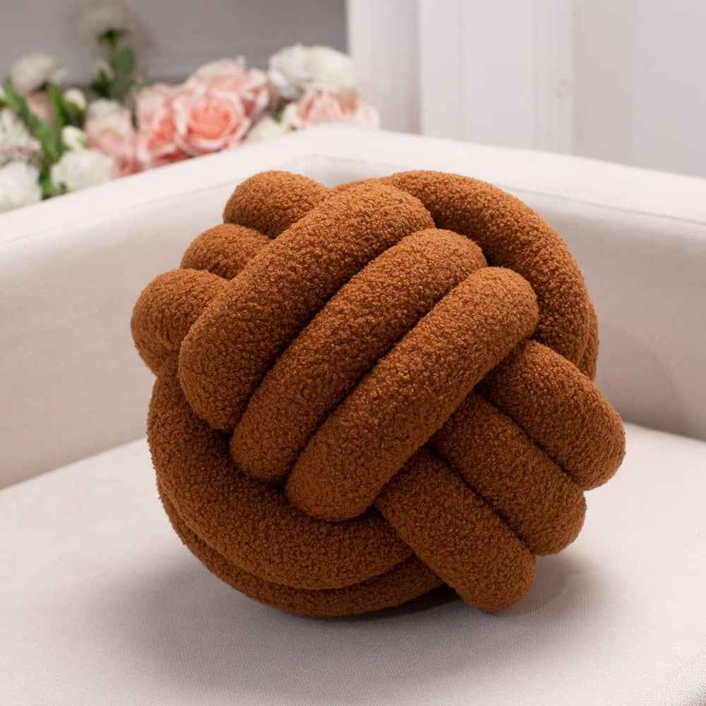 Knotta - Stilvolles dekoratives Ballkissen mit kunstvollem Knoten-Design