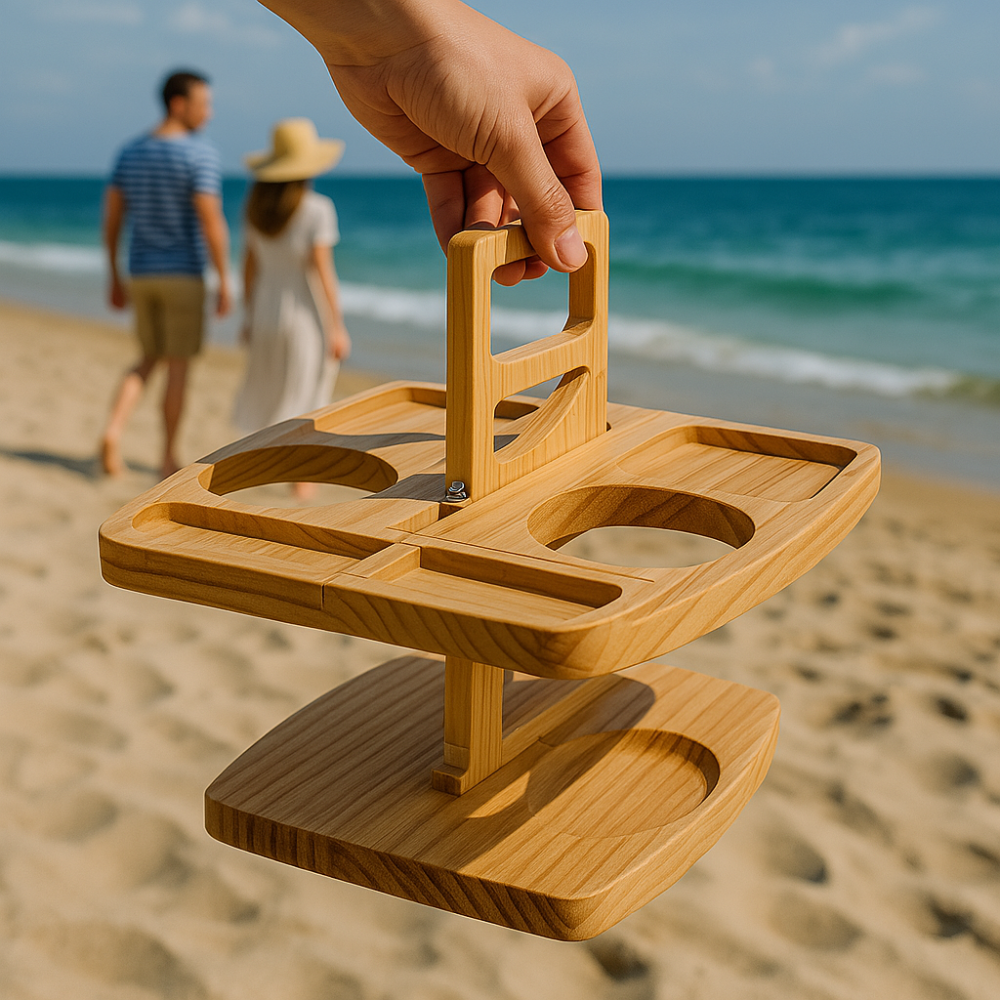 Kompakter Klappbarer Picknicktisch Holz