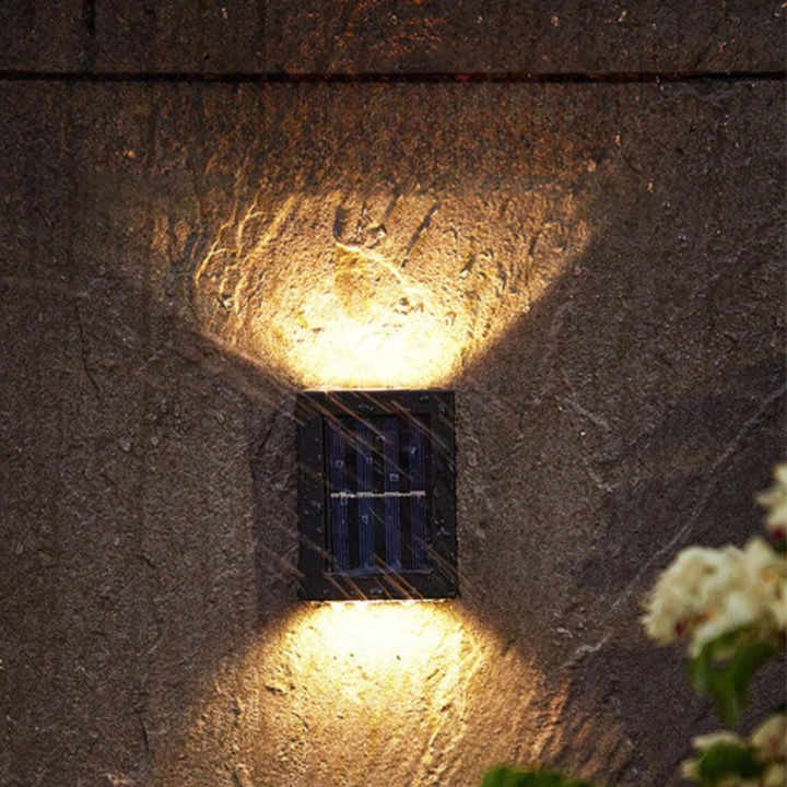 Solarlampen Wandlampen für den Garten | Wasserfeste und automatische Außenbeleuchtung