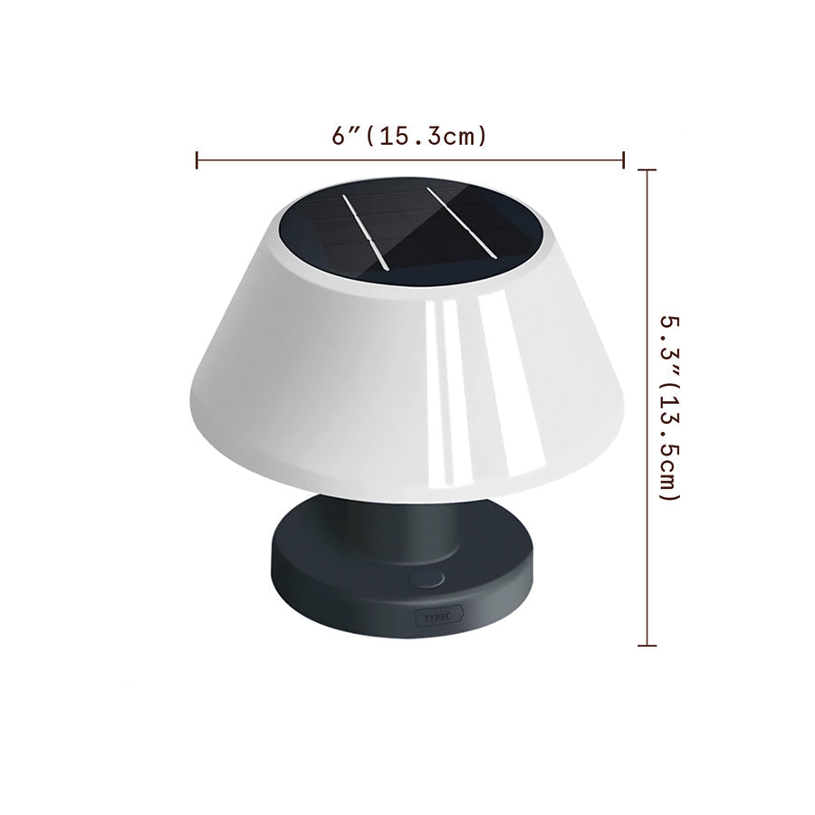 Wasserdichte solarbetriebene LED-Tischlampe IP65 - Umweltfreundliche Beleuchtung mit Solarenergie