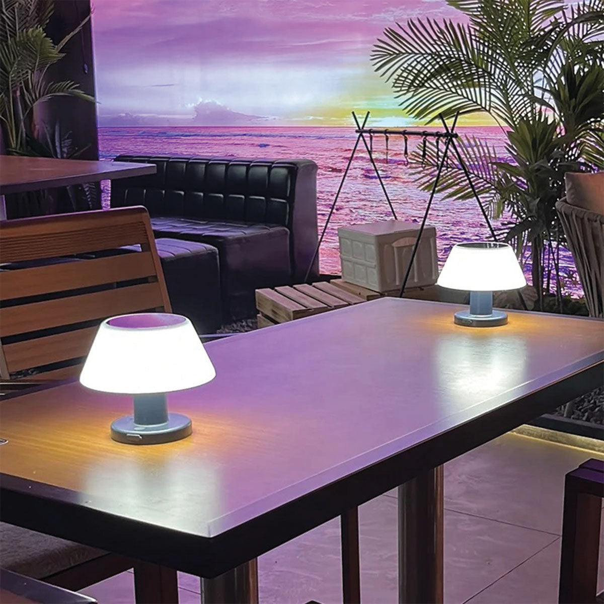 Wasserdichte solarbetriebene LED-Tischlampe IP65 - Umweltfreundliche Beleuchtung mit Solarenergie