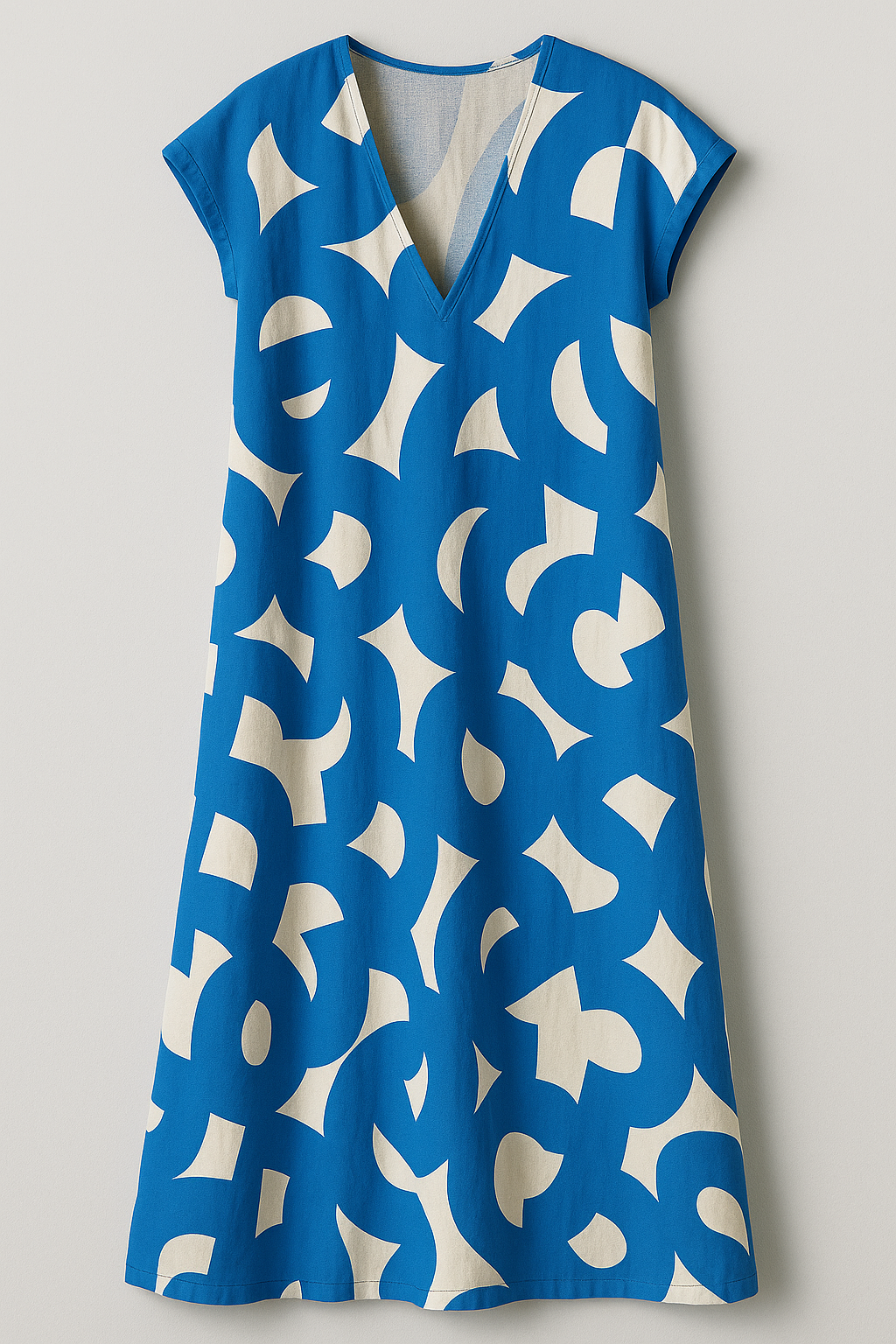 Schickes Damen V-Ausschnitt Maxikleid mit Eleganter Silhouette