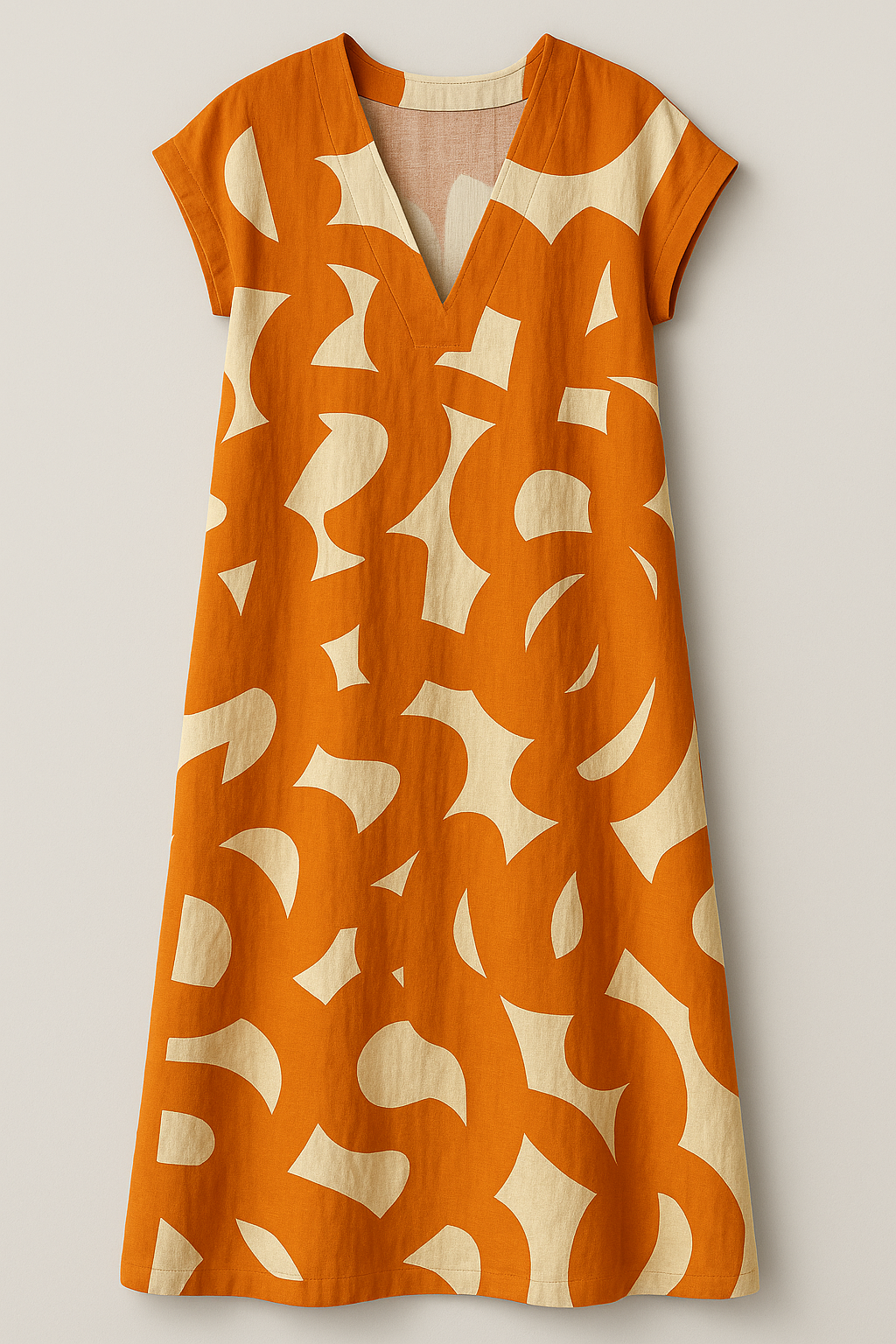 Schickes Damen V-Ausschnitt Maxikleid mit Eleganter Silhouette