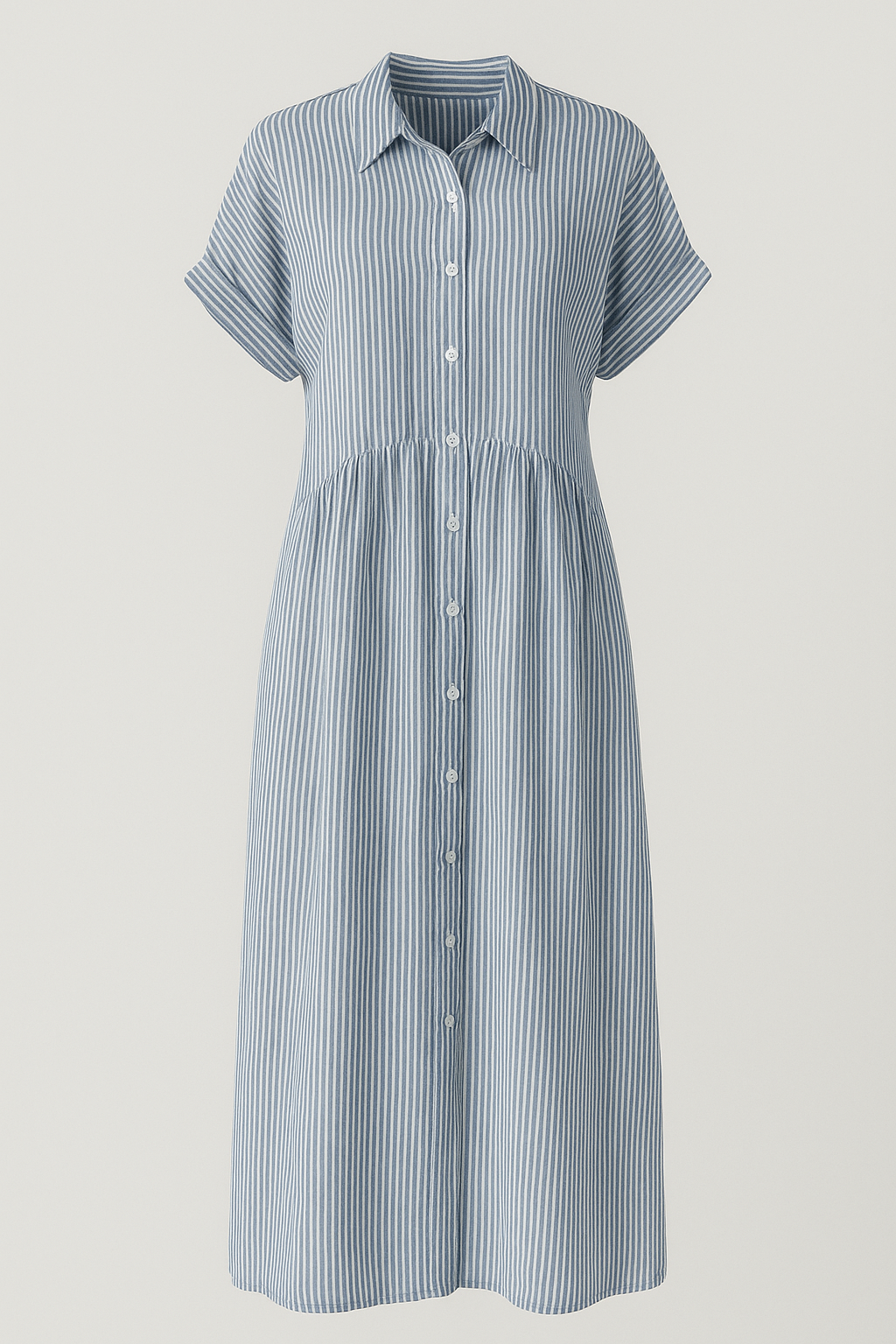 Edles Damen Midikleid mit Praktischen Taschen
