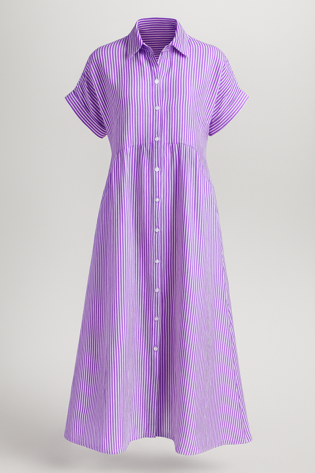 Edles Damen Midikleid mit Praktischen Taschen