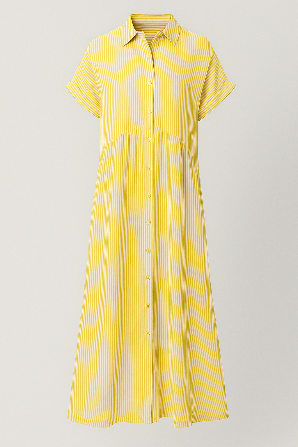 Edles Damen Midikleid mit Praktischen Taschen