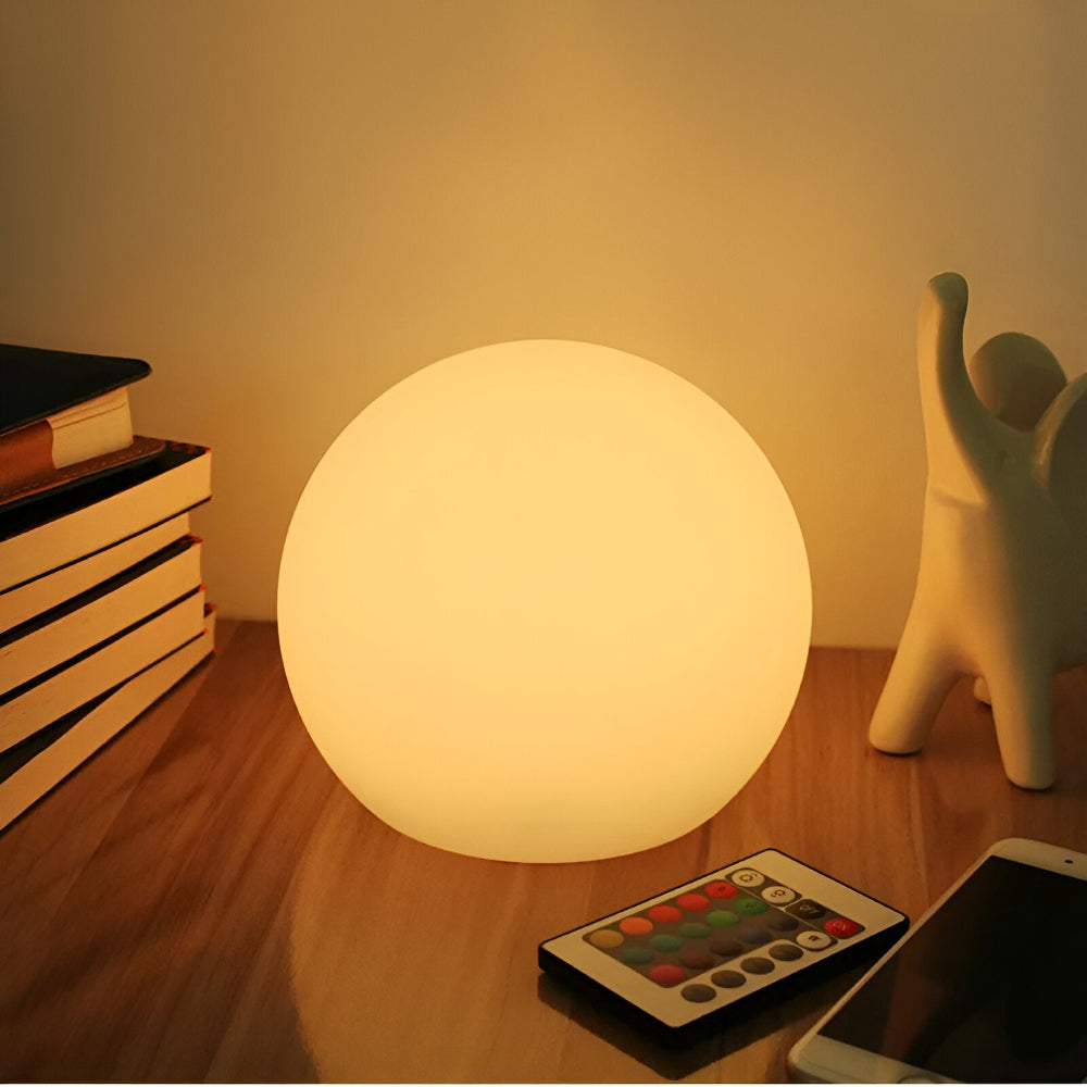 Thessara - Moderne LED-Tafellampe mit Vibrierender Farbtemperaturanpassung in Kugelform für eine Gemütliche Atmosphäre