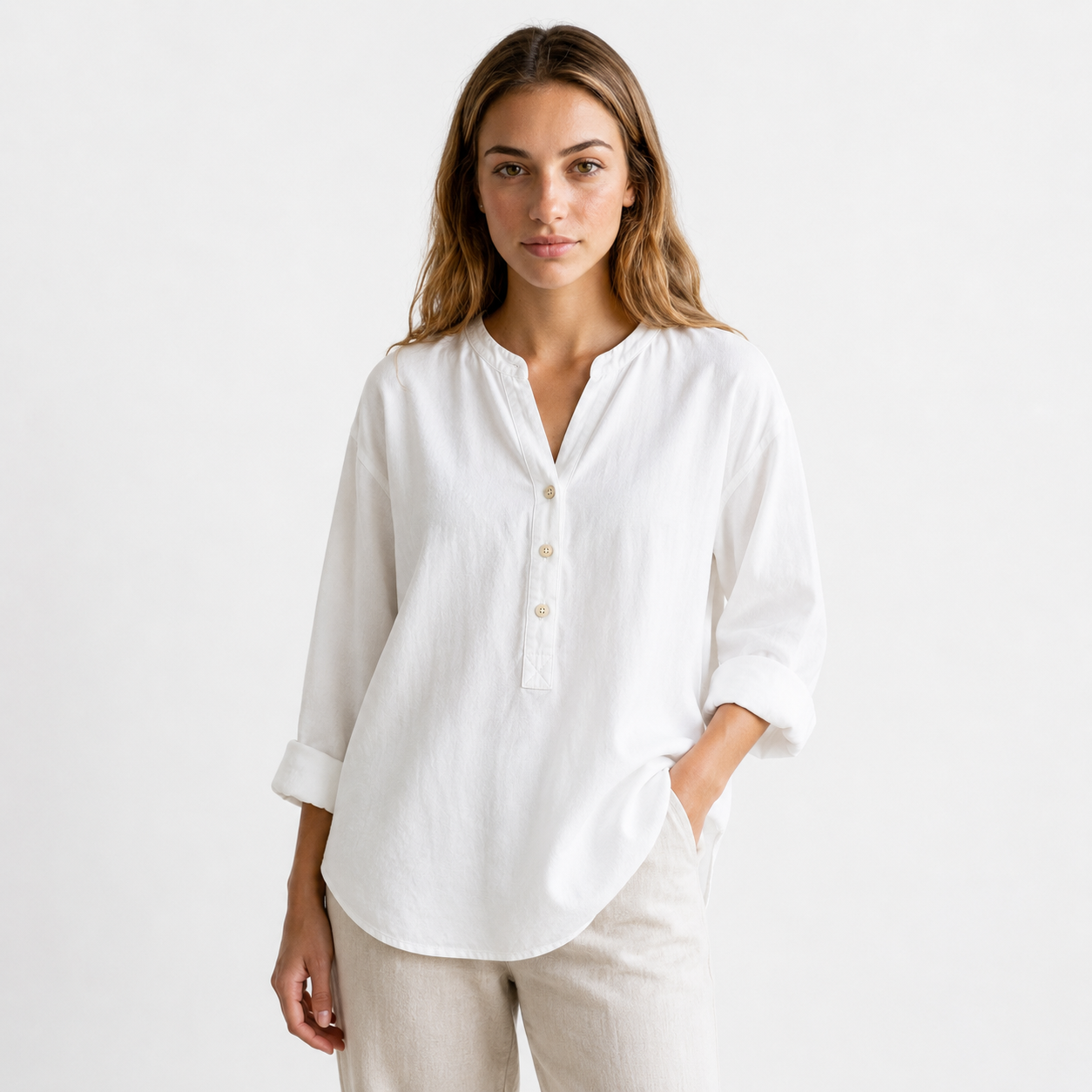 LYLA – Elegantes Baumwoll-Top mit leicht schwingender Passform und Komfort