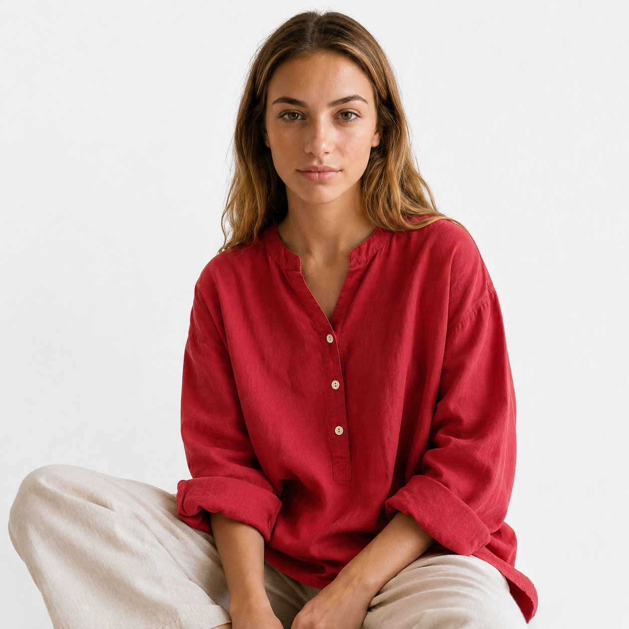 LYLA – Elegantes Baumwoll-Top mit leicht schwingender Passform und Komfort