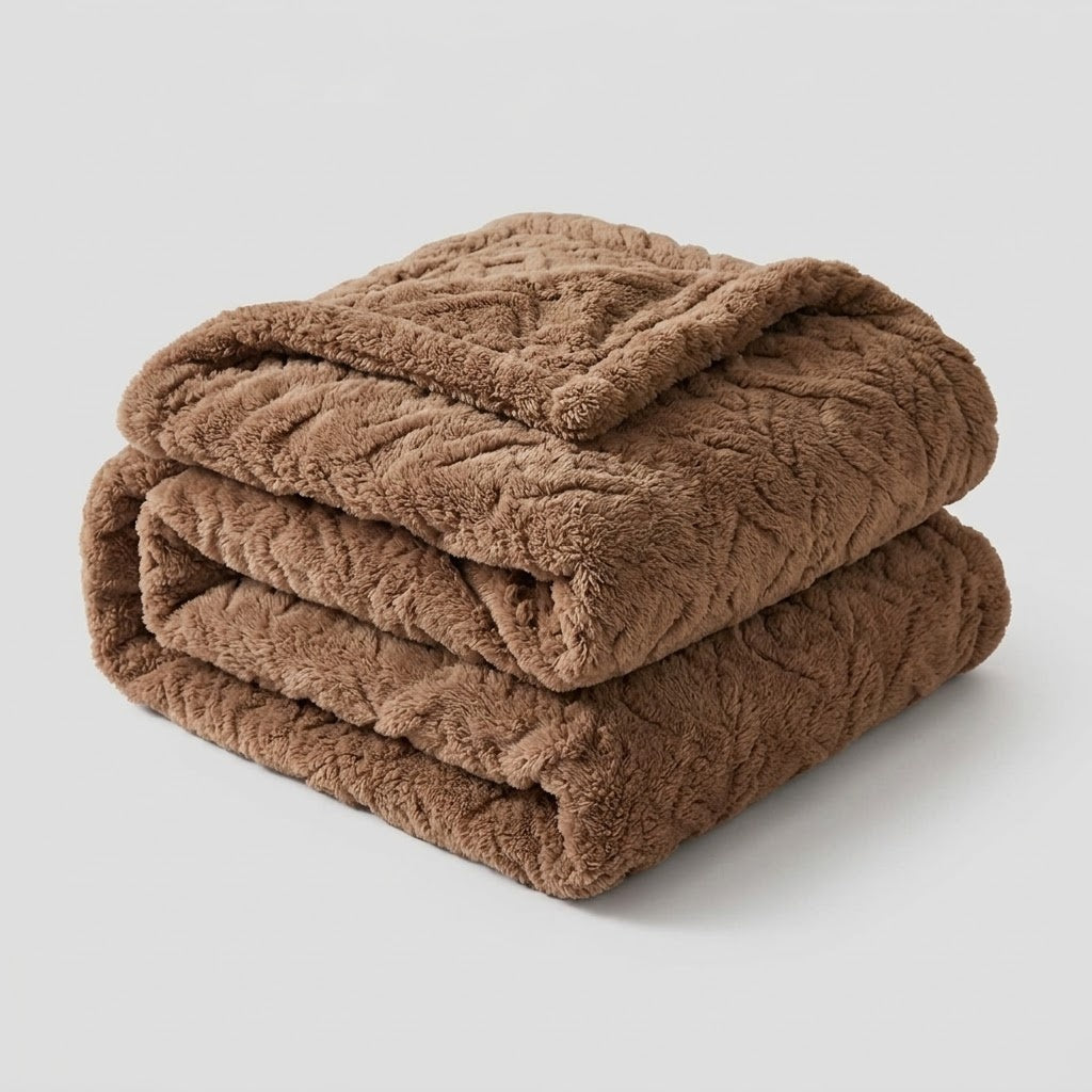 Dicke Lammwoll-Winterdecke - Ultra-Warme Kuscheldecke