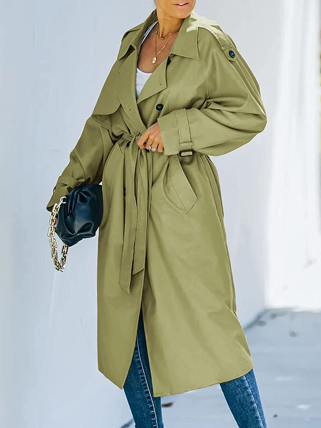 Langer Wintermantel Damen - Eleganter Mäntel 0