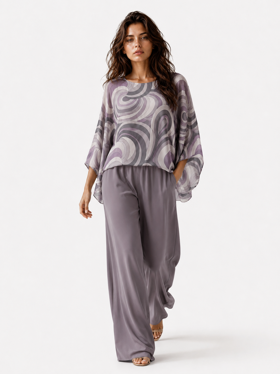 Set casual in chiffon per uno stile comodo ed elegante